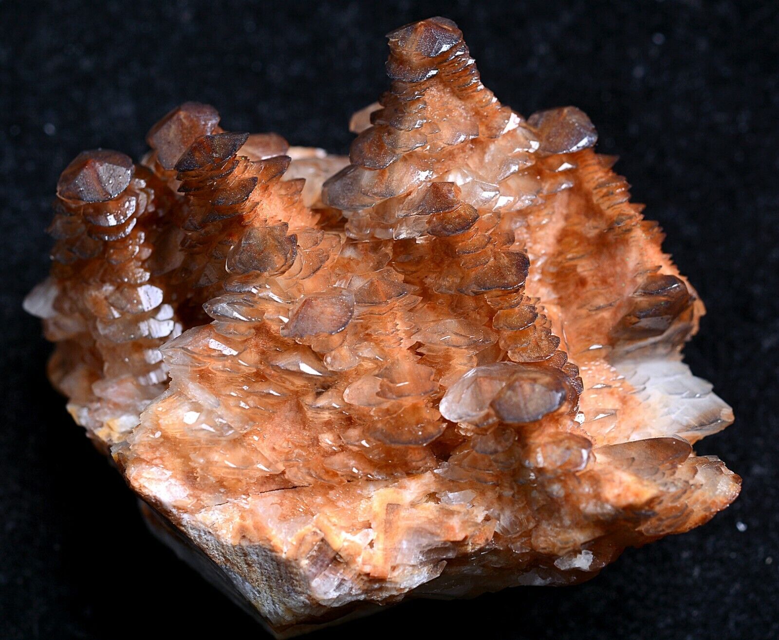 93g New Varieties Natural Rare Orange Calcite Tower-like Mineral Specimen/China