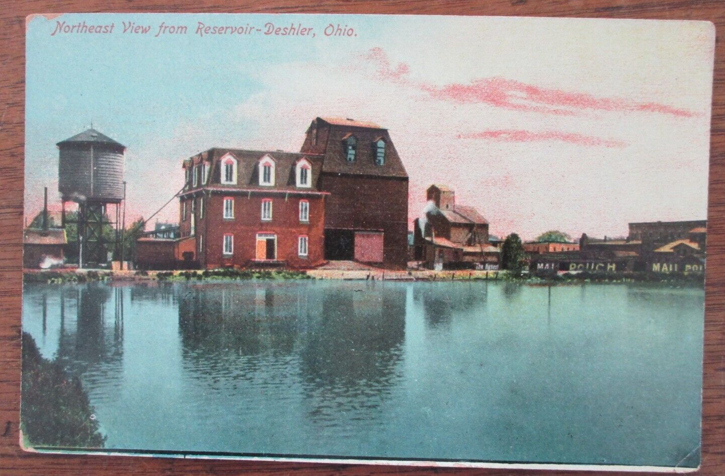 ca1910 Deshler Ohio View from Reservoir Postcard