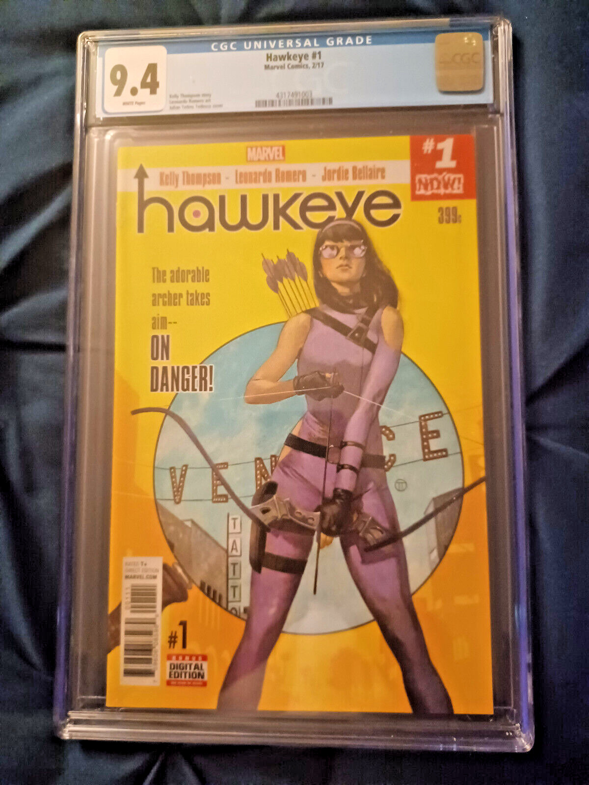 Hawkeye #1 (2017) Key 1st Kate Bishop Title CGC 9.4 White Pages 