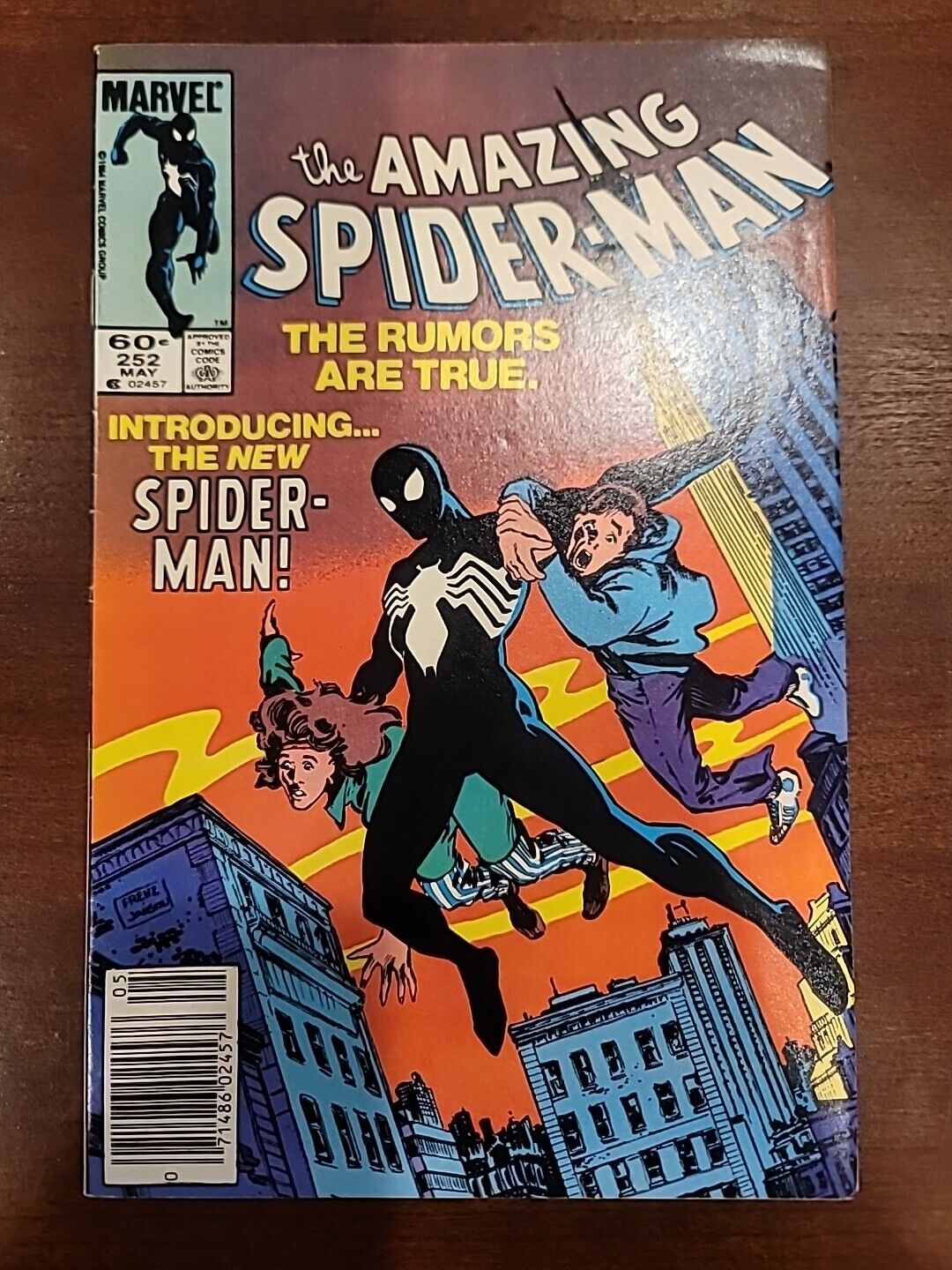 Amazing Spiderman #252 NEWSSTAND 1984 Marvel Comics Black Costume Comic Book