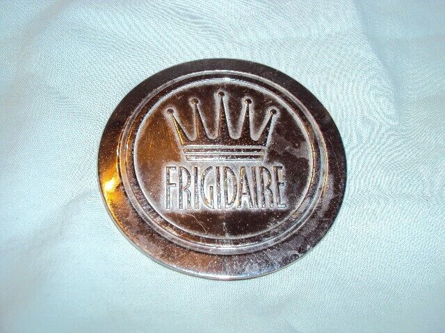Vintage General Motors GM Frigidaire Refrigerator Metal Badge Emblem Sign