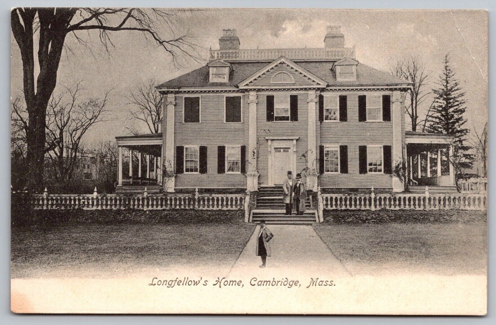 Longfellows Home Cambridge Massachusetts Ma Metropholitan Unp Postcard