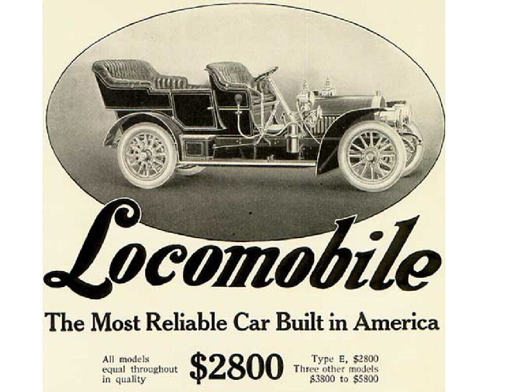 1907 Locomobile Auto Refrigerator / Tool Box Magnet