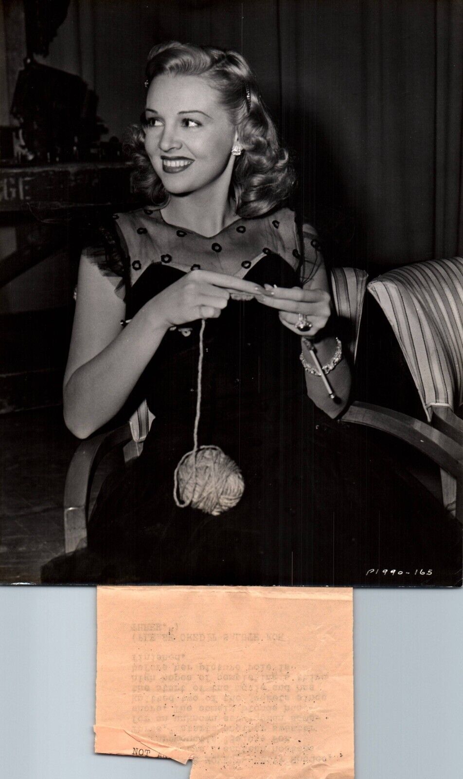 Betty Jane Rhodes in Salute for Three (1943) ❤ Original Vintage Photo K 348