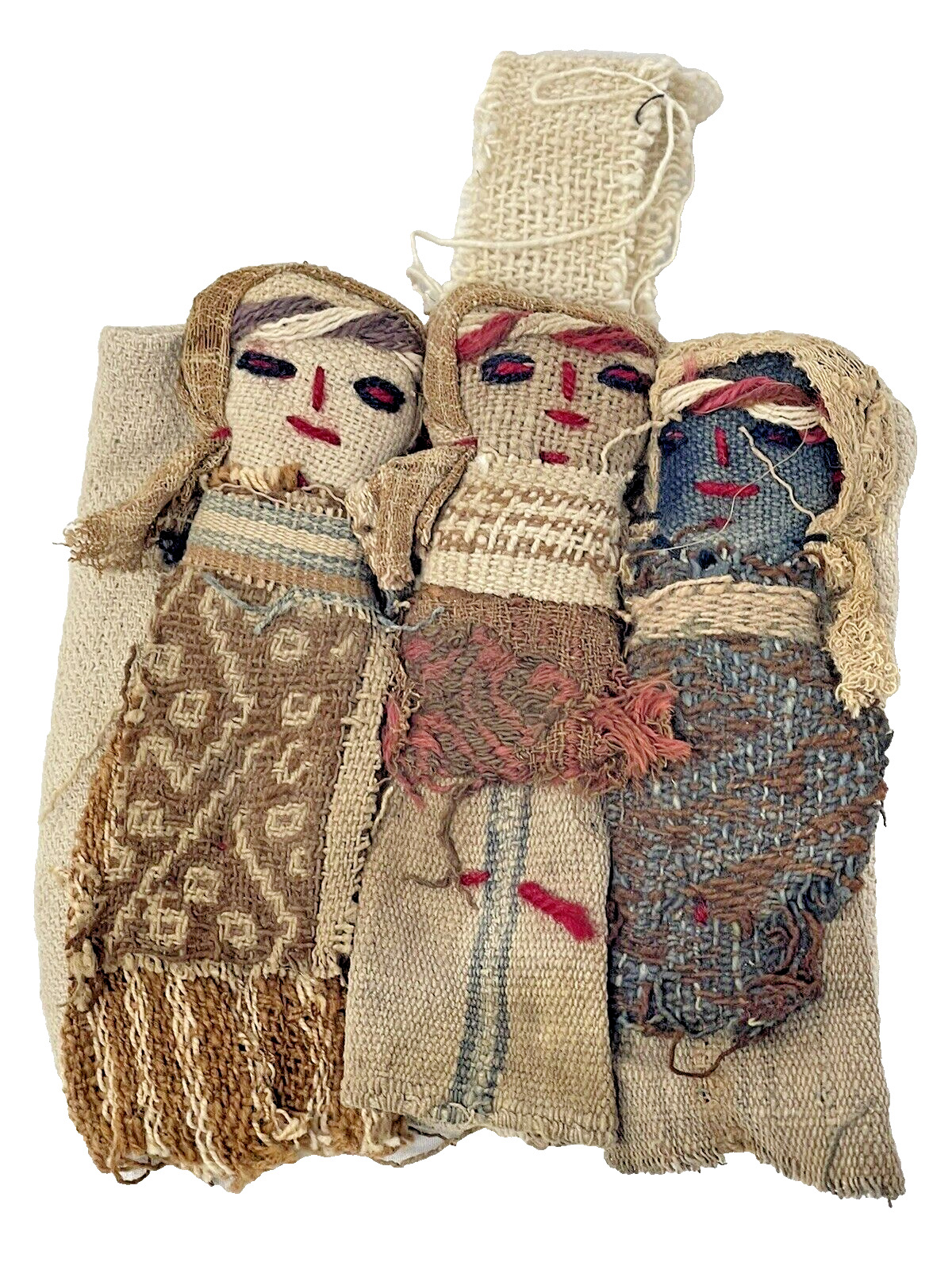 Vintage Chancay Doll Peruvian Culture Antique Textile - READ