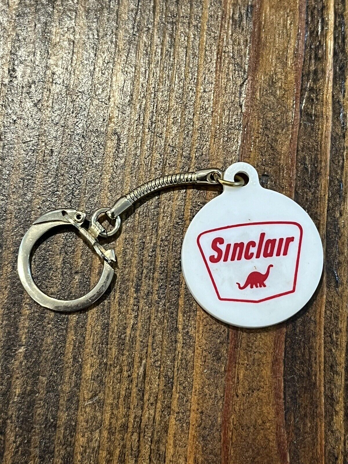 SINCLAIR OIL GAS Old Key Chain Ring Keychain