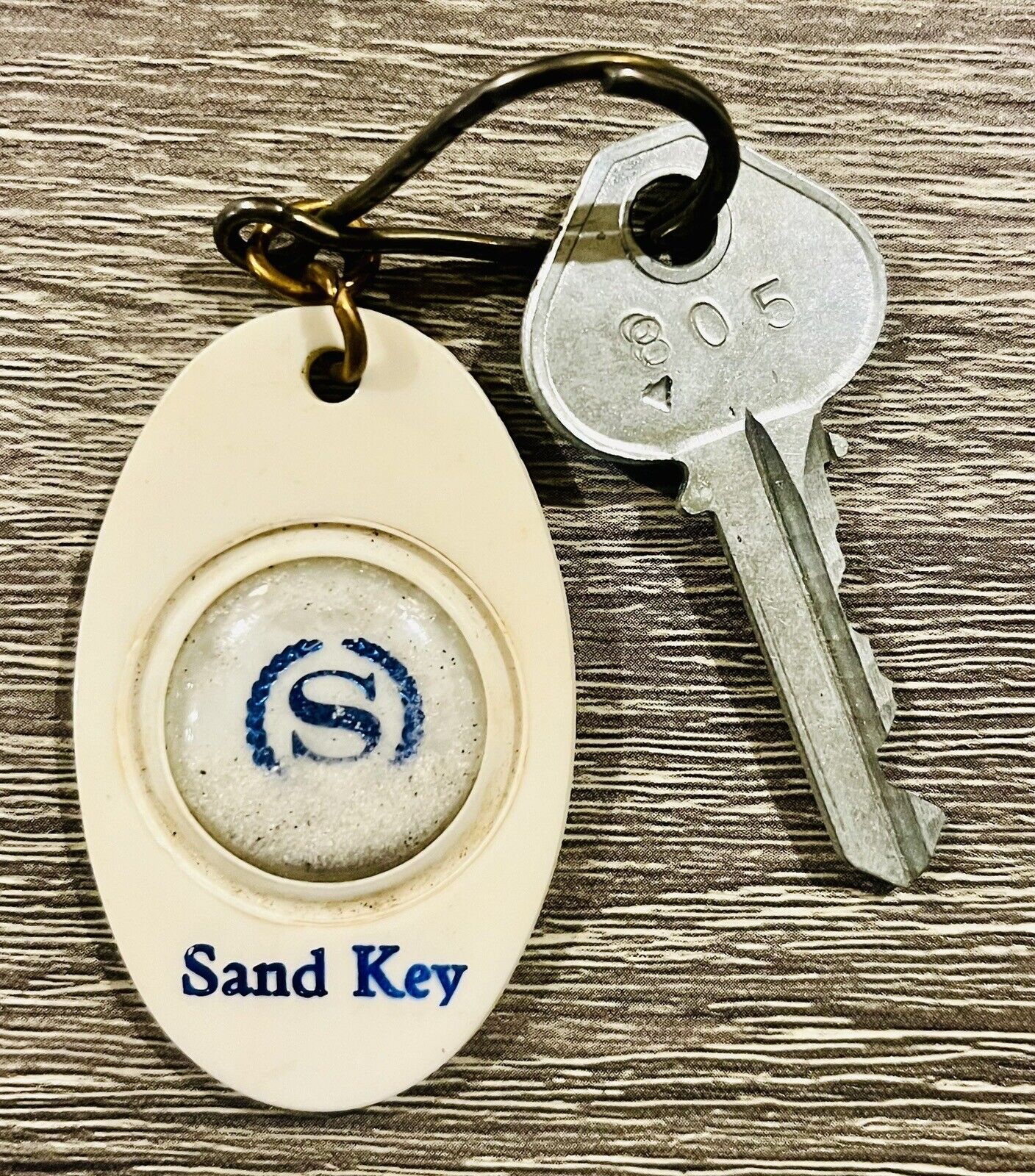 Vtg Hotel Room Door Key Fob Sheraton Sand Key Hotel Clearwater Beach Florida 805