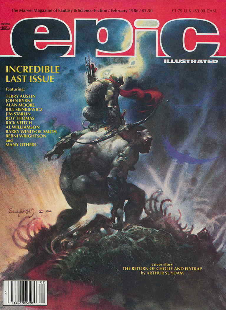 Epic Illustrated #34 VF; Epic | February 1986 Last Issue - we combine shipping