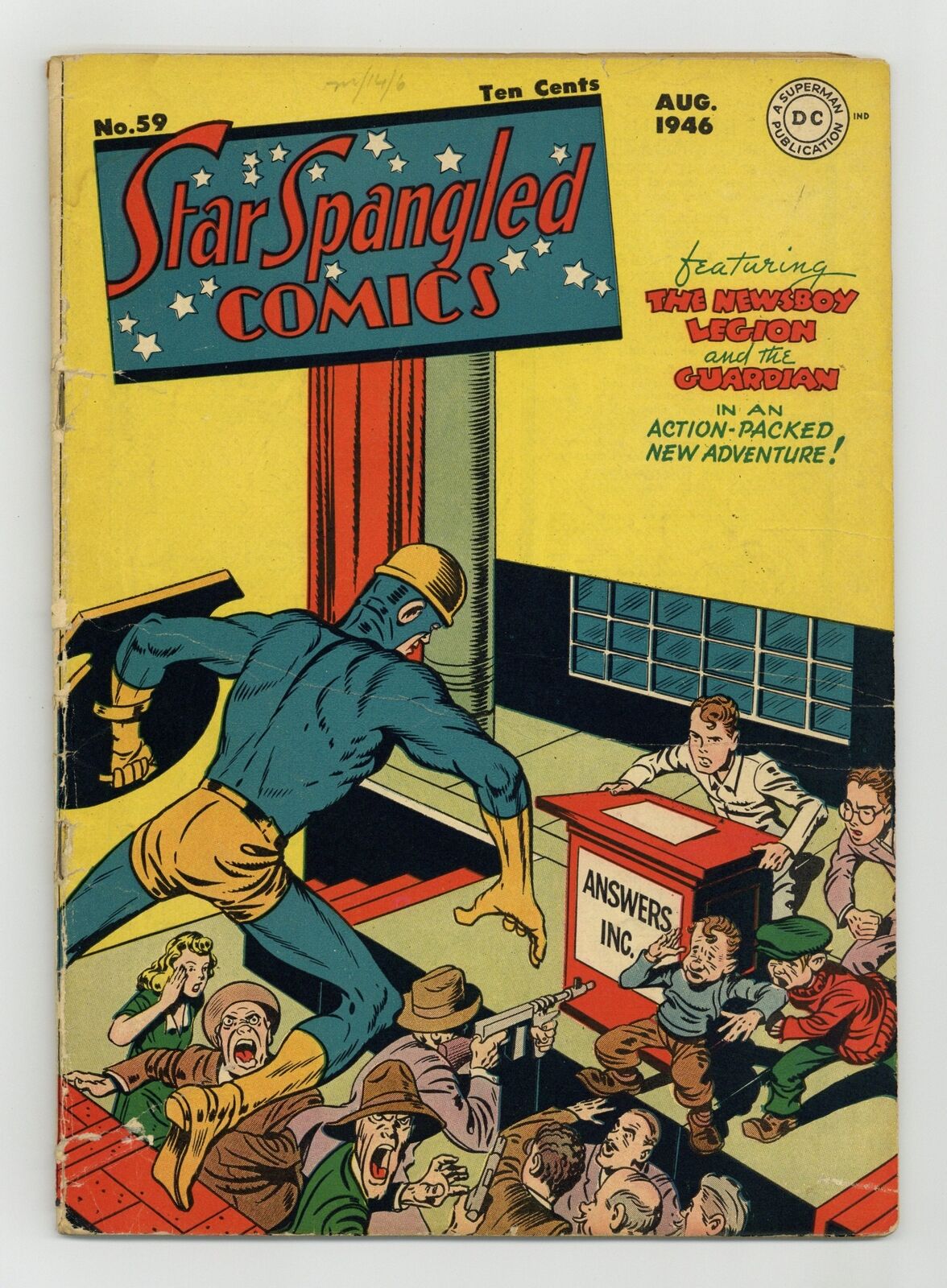 Star Spangled Comics #59 GD/VG 3.0 RESTORED 1946