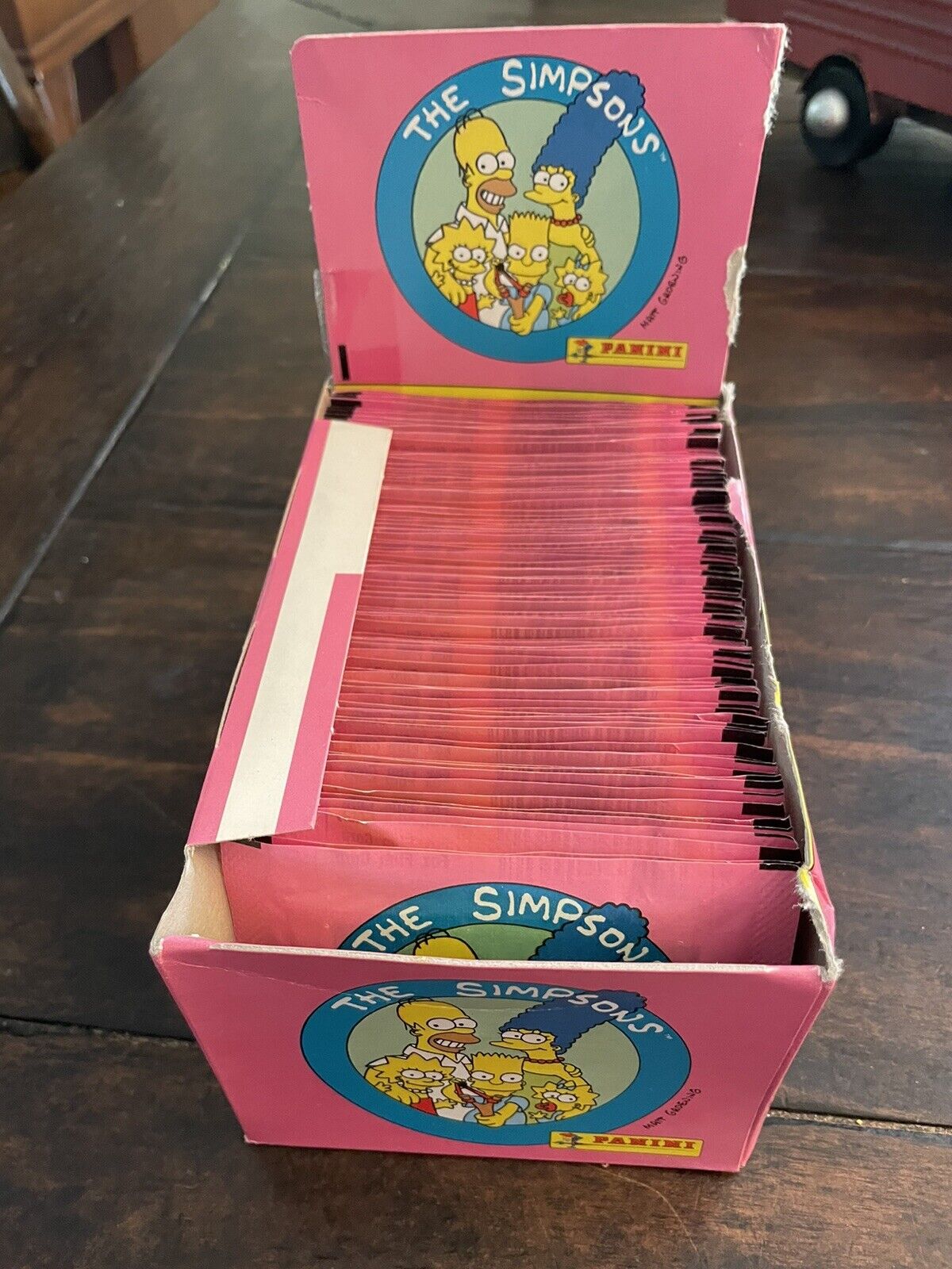 (1) Sealed Pack 1991 Panini THE SIMPSONS Sealed Matt Groening Exquisitely Scarce