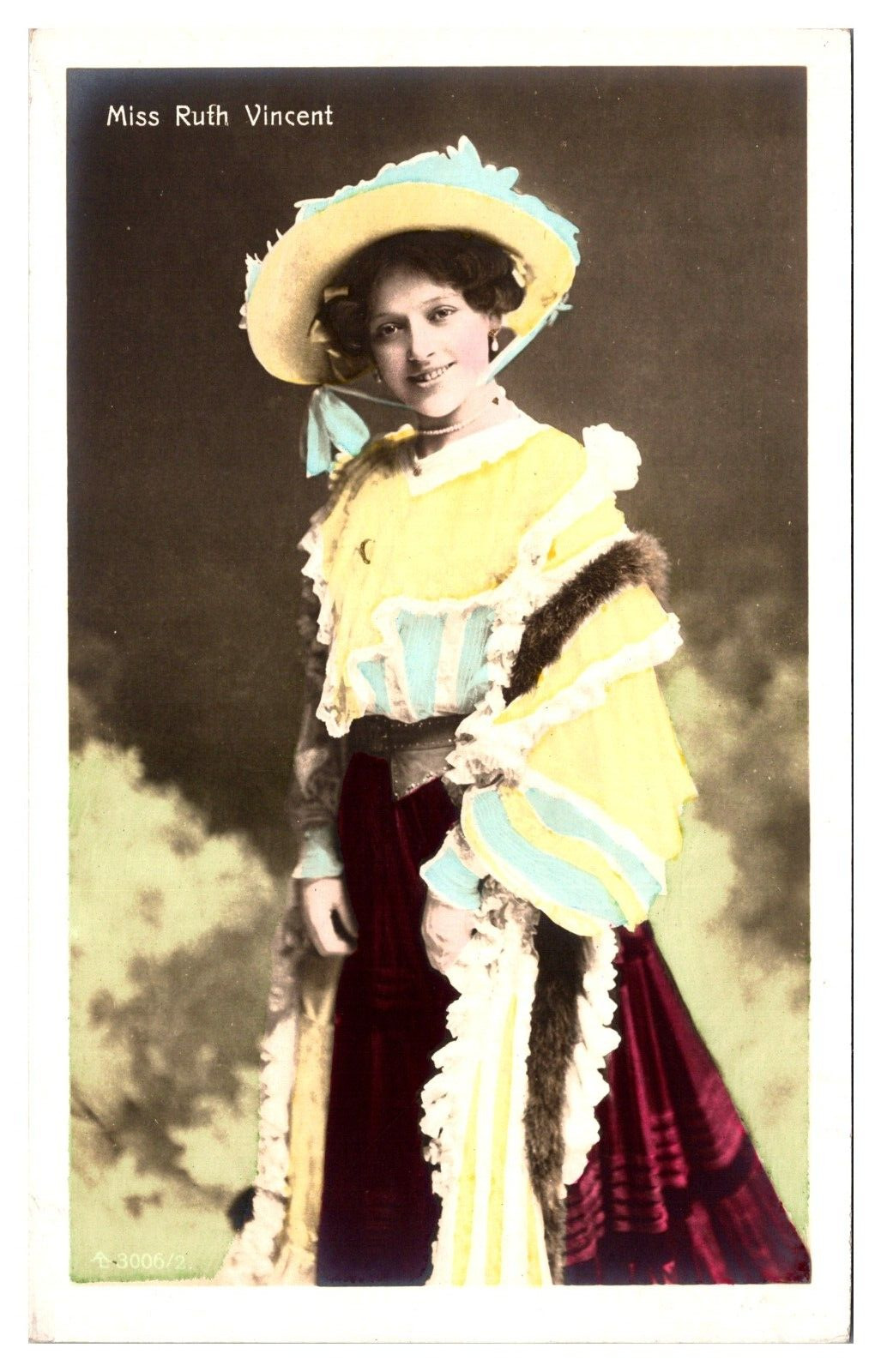 Antique Miss Ruth Vincent, English Opera Singer and Actress, Postcard