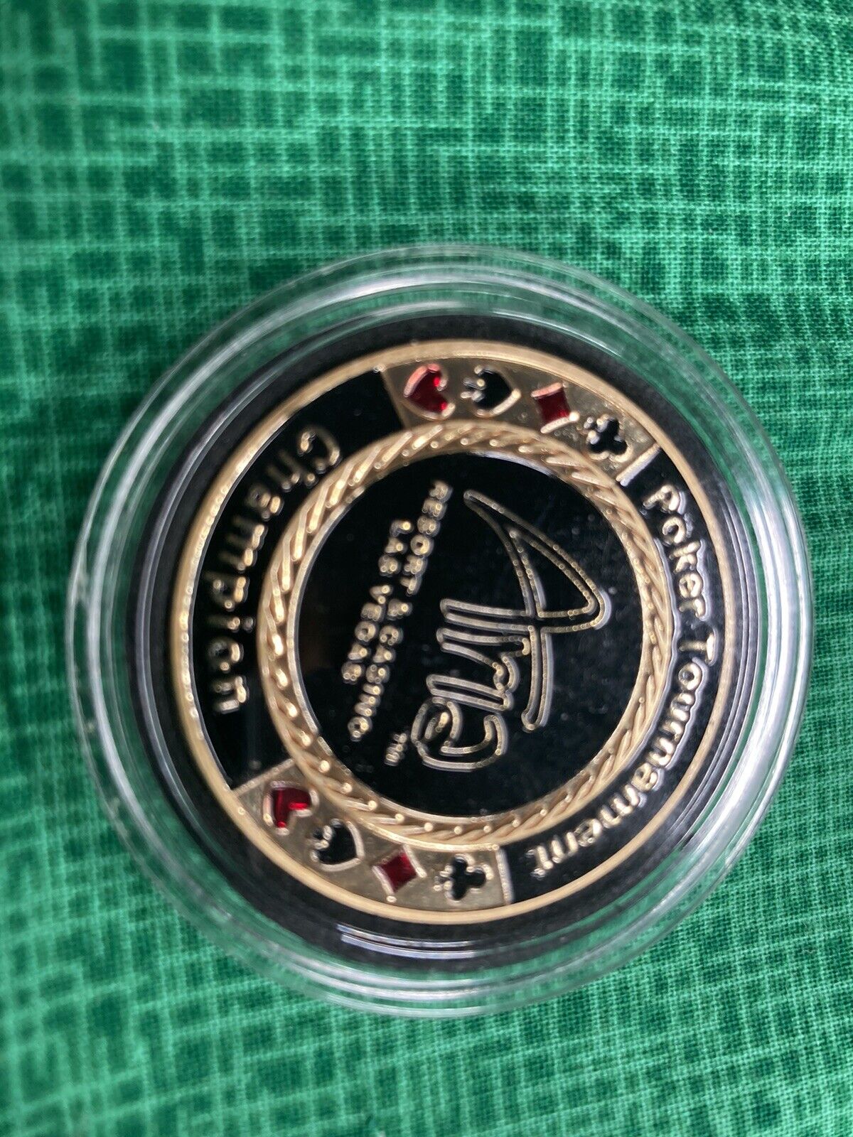 Aria Poker Tournament Champion Coin . Las Vegas NV.Won Back In 2014 . Beautiful
