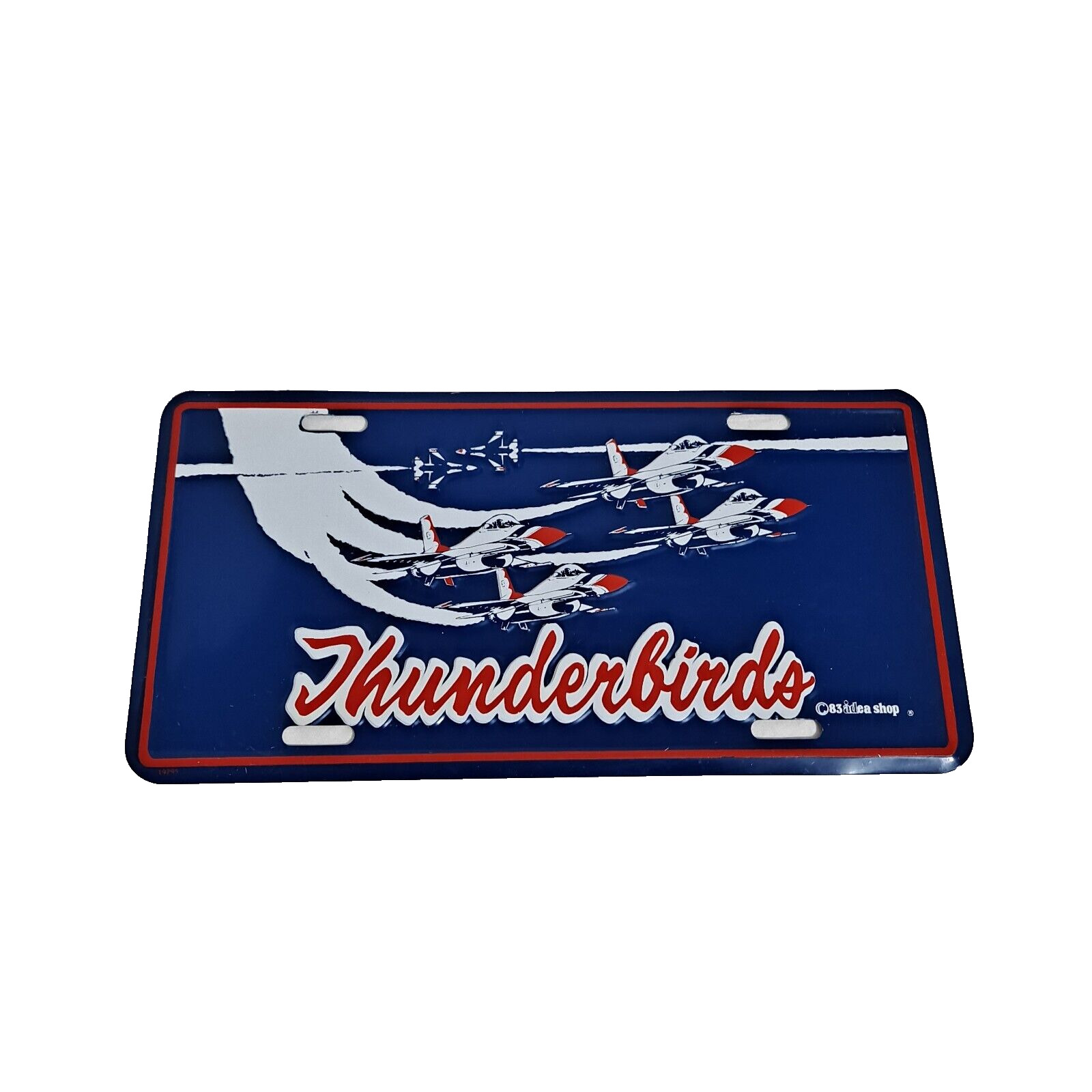 Thunderbirds Vintage License Plate Aluminum Collectable 83adea Shop
