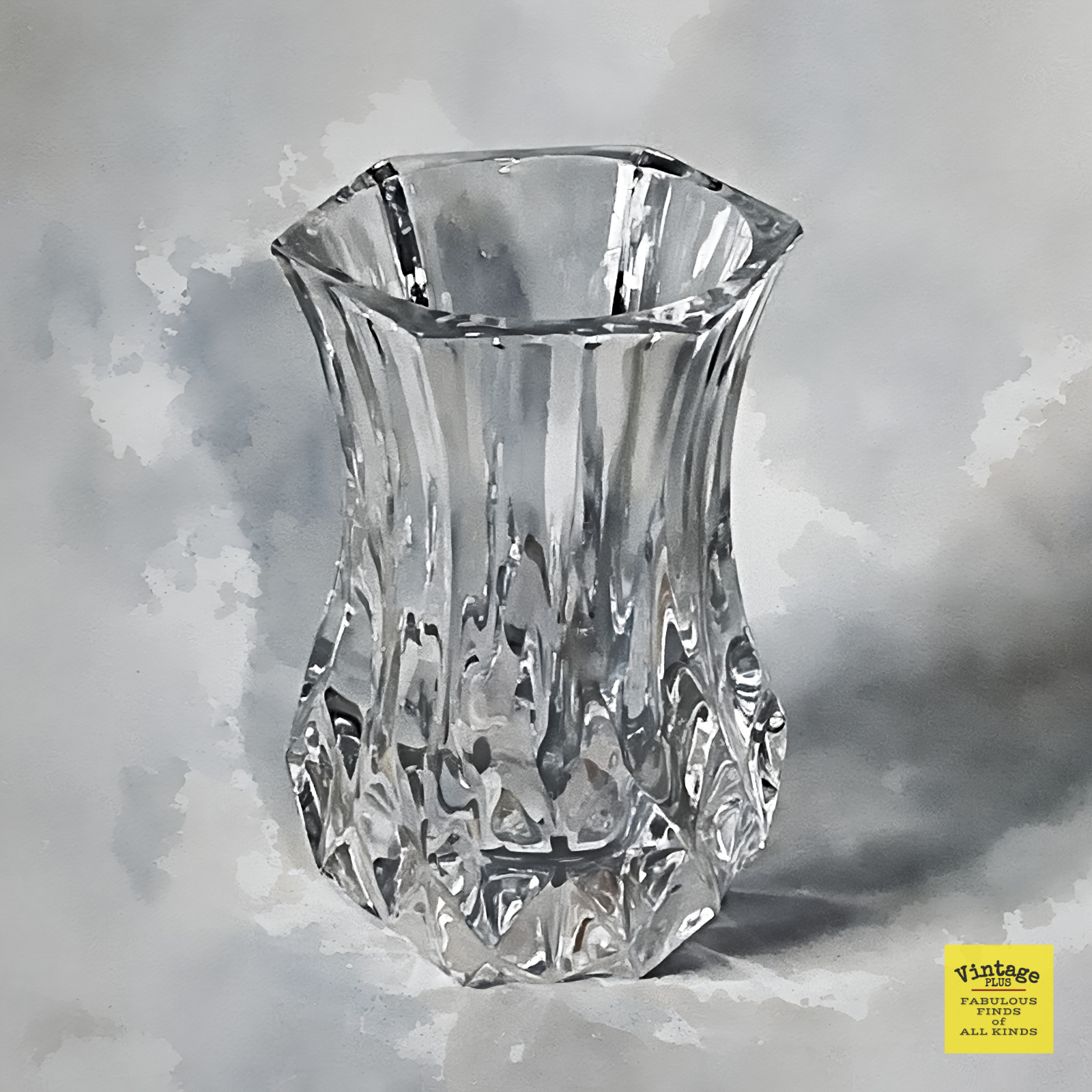 Vintage Crystal d'Arques Paris 24% Lead Crystal Bud Vase  Pristine Condition