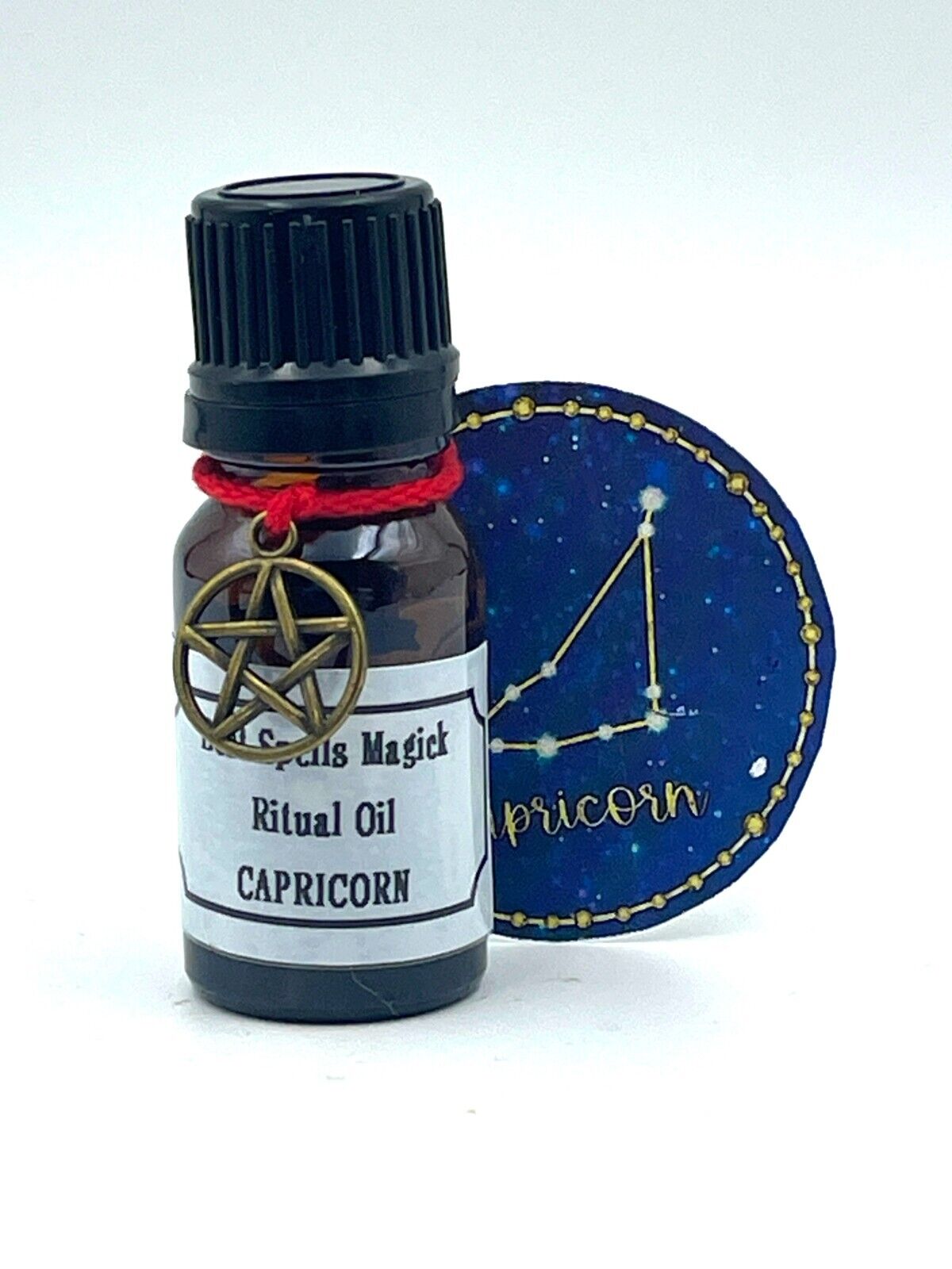 CAPRICORN Zodiac Pure Herbal & Crystals Oil & SEAL Handmade by Best Spells Magic