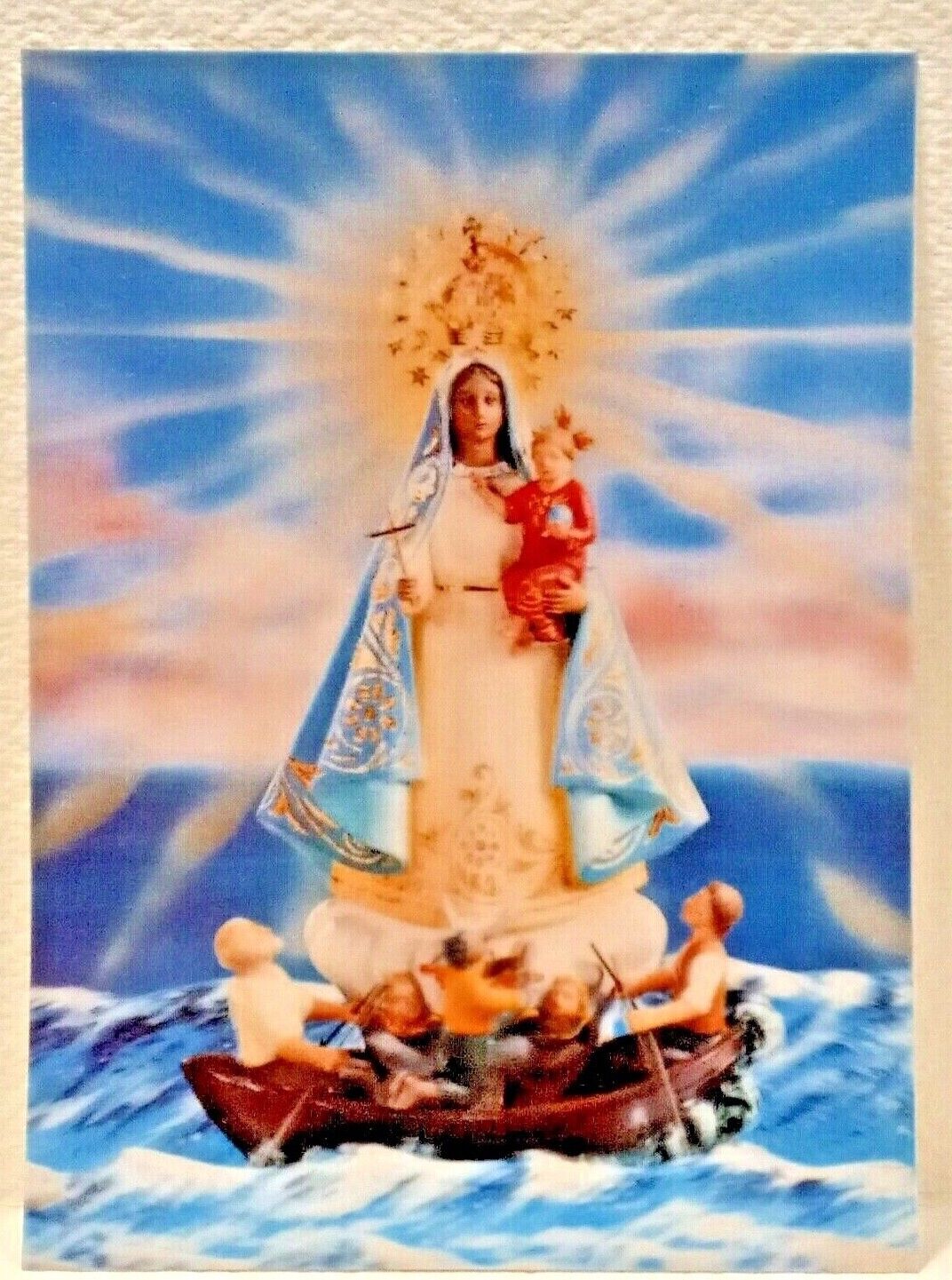 Our Lady Of Charity Lenticular Postcard Japanese Tomita Design #140