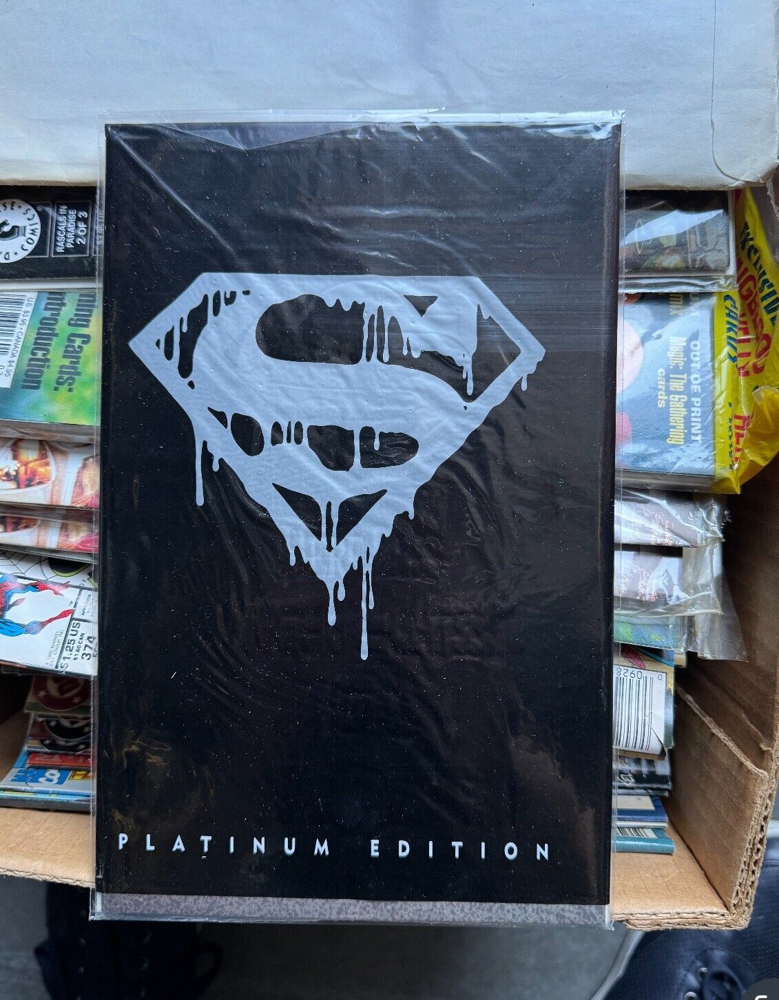 1992 DC COMICS SUPERMAN #75 SEALED PLATINUM EDITION BLACK BAG DEATH OF SUPERMAN