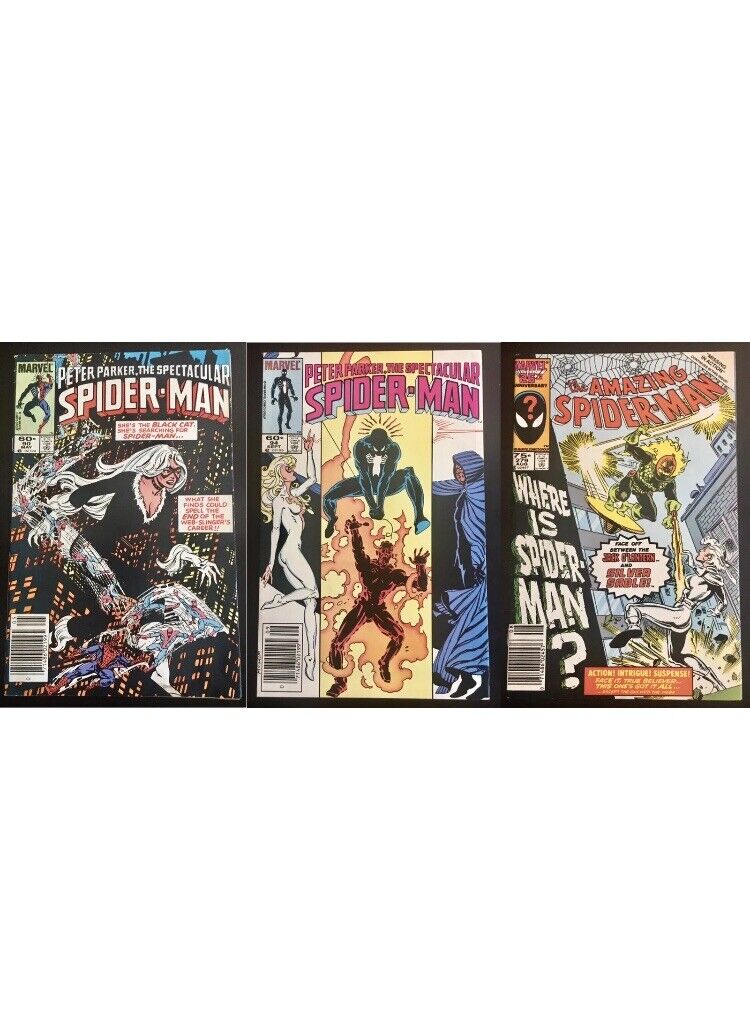 Spider-man 80’s Comic Set - Spectacular # 90, 94 & Amazing # 279