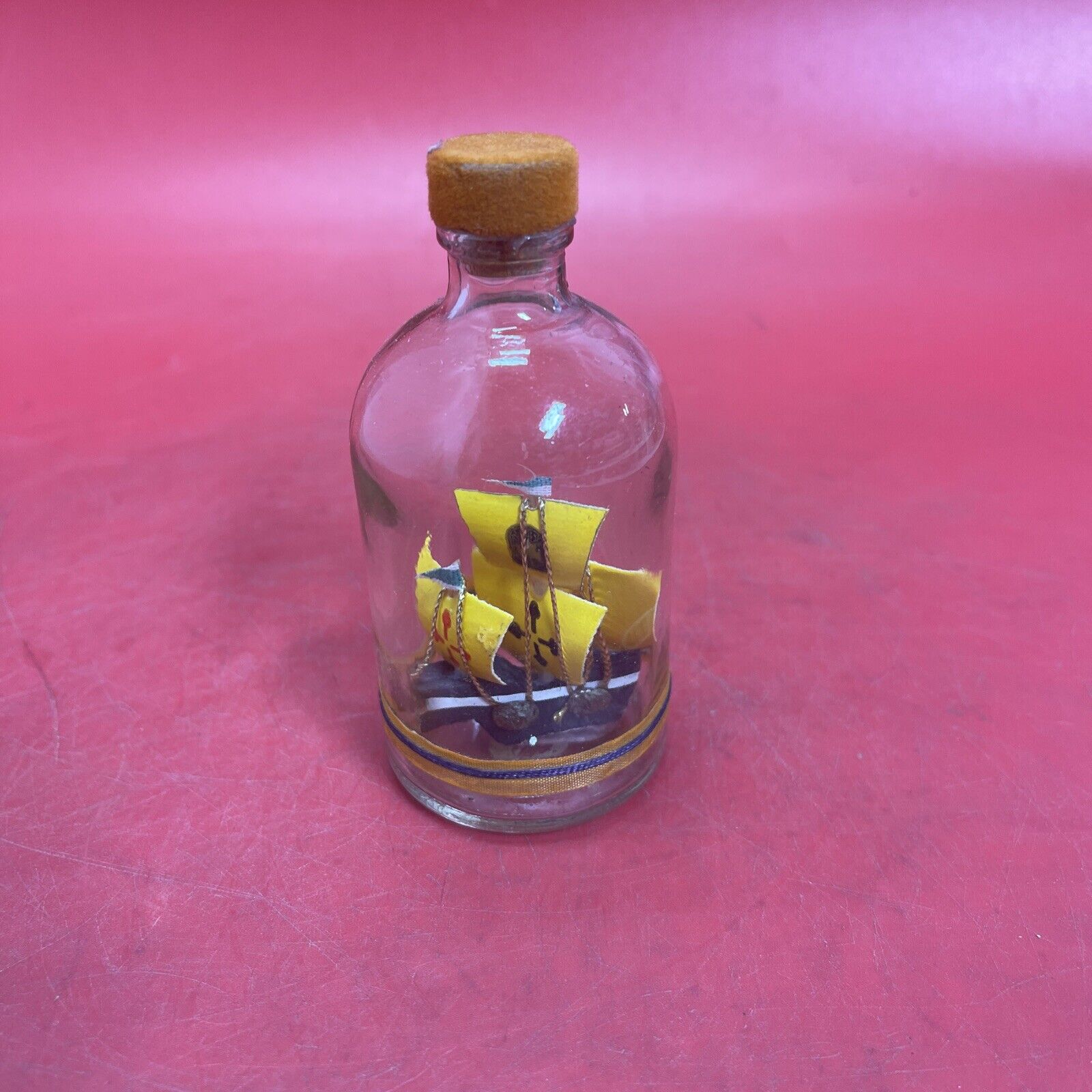 Vintage Cedar Point Souvenir Bottled Ship