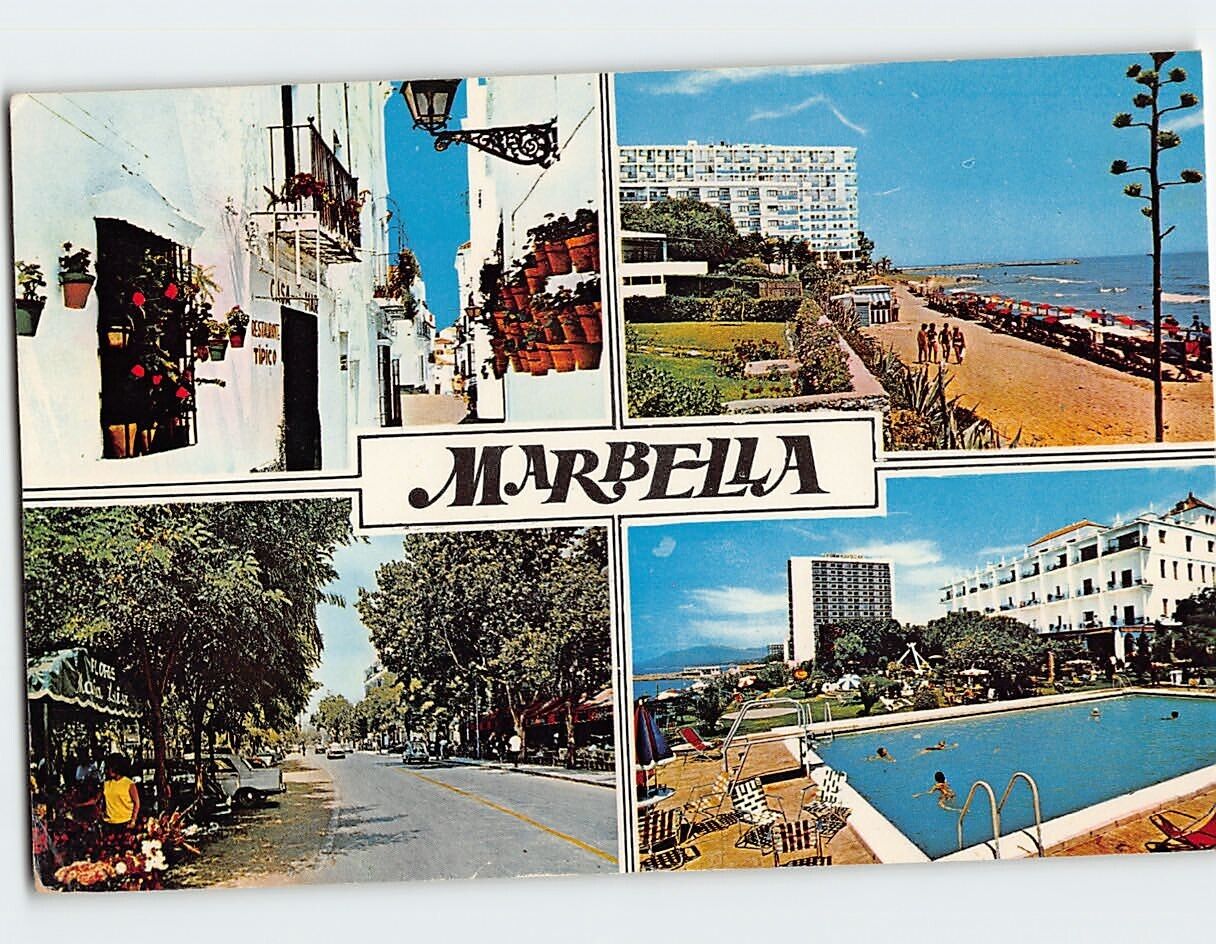 Postcard Places/Landmarks in Marbella Spain