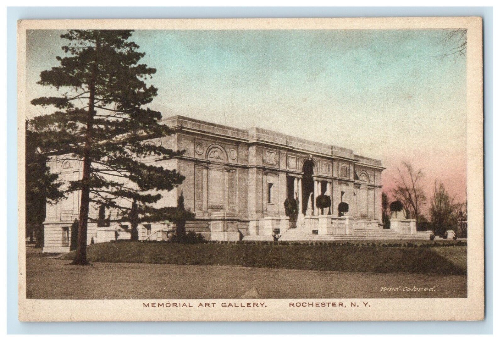 c1930's Memorial Art Gallery Rochester New York NY Handcolored Vintage Postcard