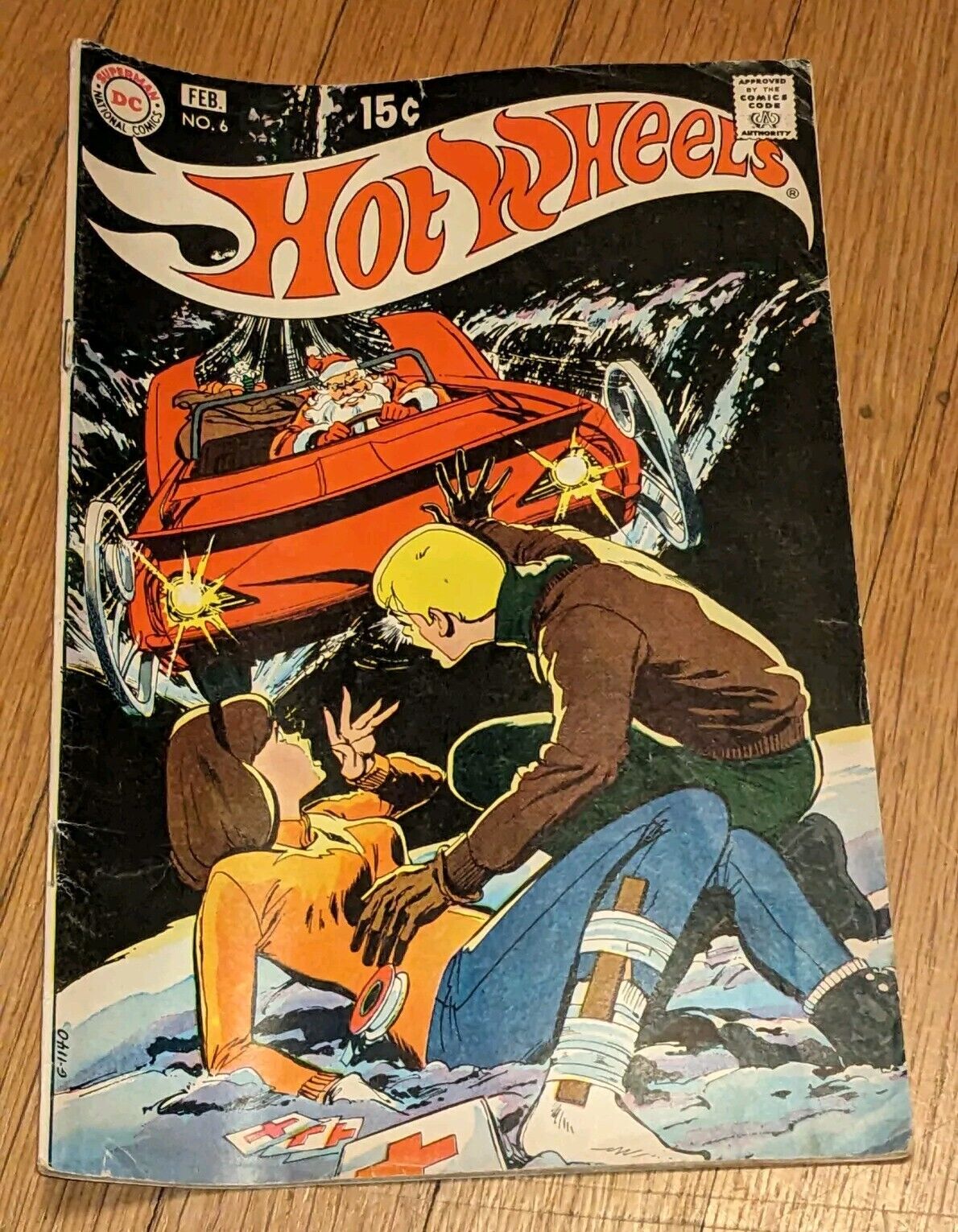 HOT WHEELS 6 DC Comics 1971 BAD SANTA HTF Comic - HTF 
