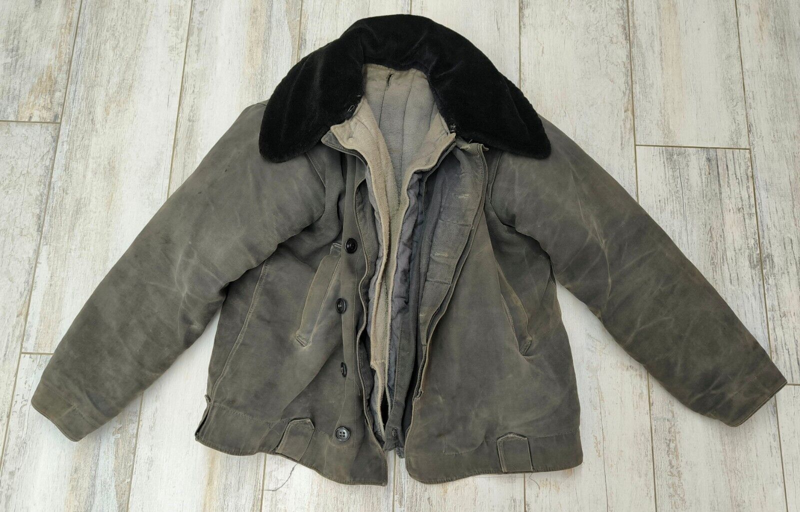 Original USSR army winter jacket, size 46/2, officer's padded jacket