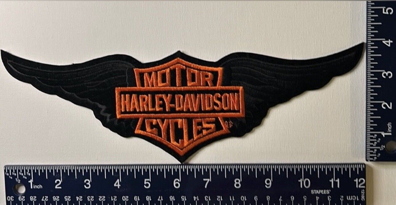 Authentic Rare, Vintage Never Used, XL Wings Harley-Davidson Patch / Emblem