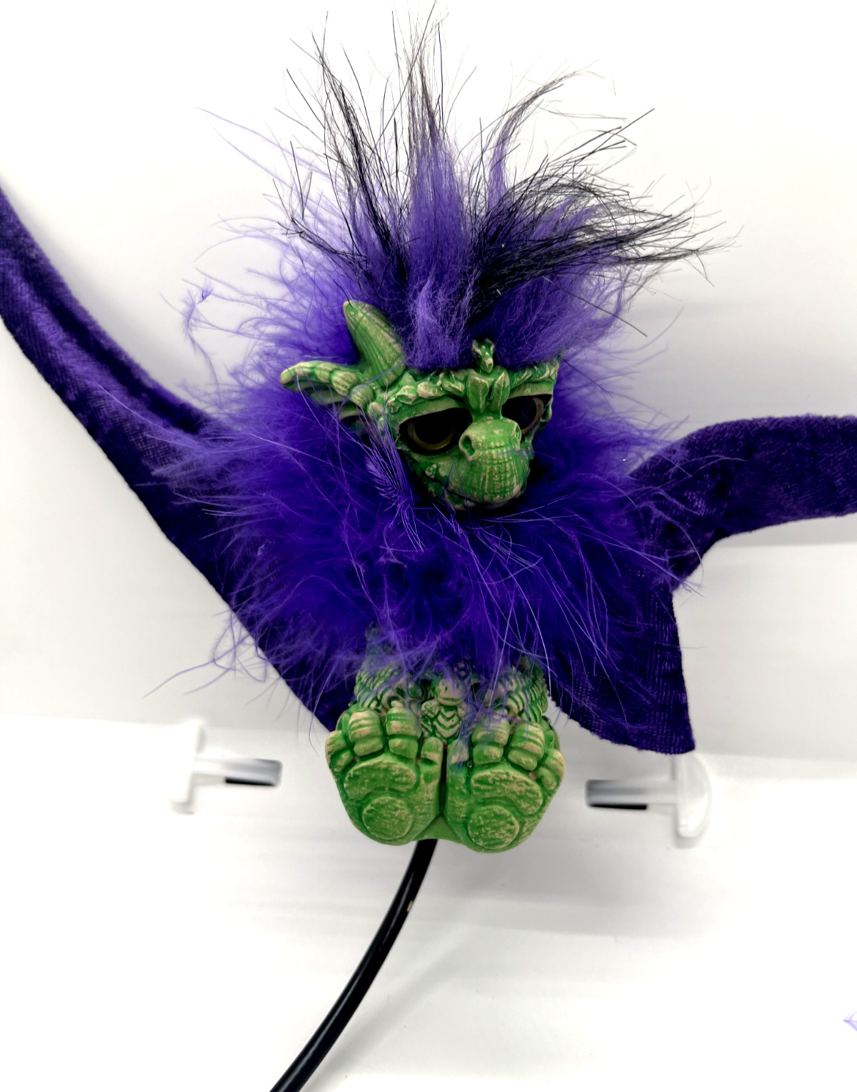 Imaginarium Drabbit Shoulder Winged Puppet Green & Purple  Movable Signed Albert