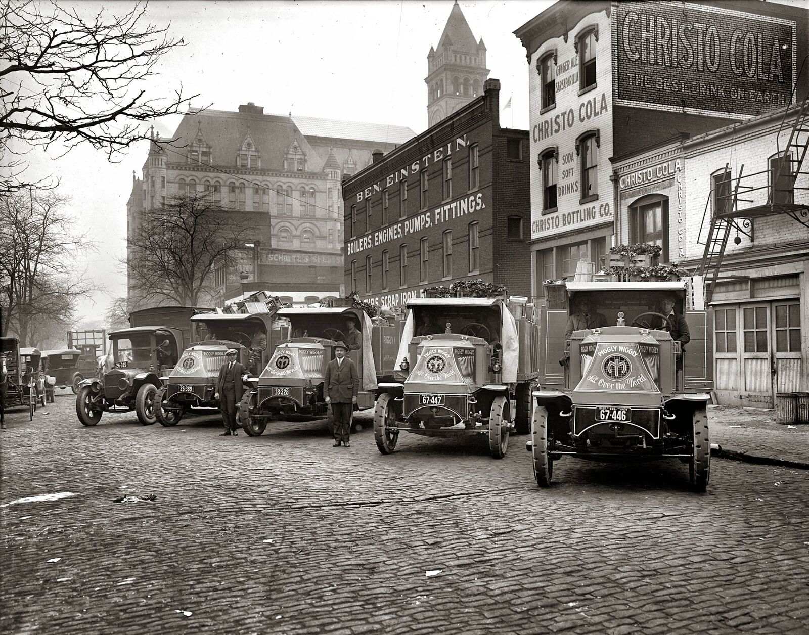 1924 PIGGLY WIGGLY Vintage Delivery Trucks in Washington DC 8.5X11 PHOTO