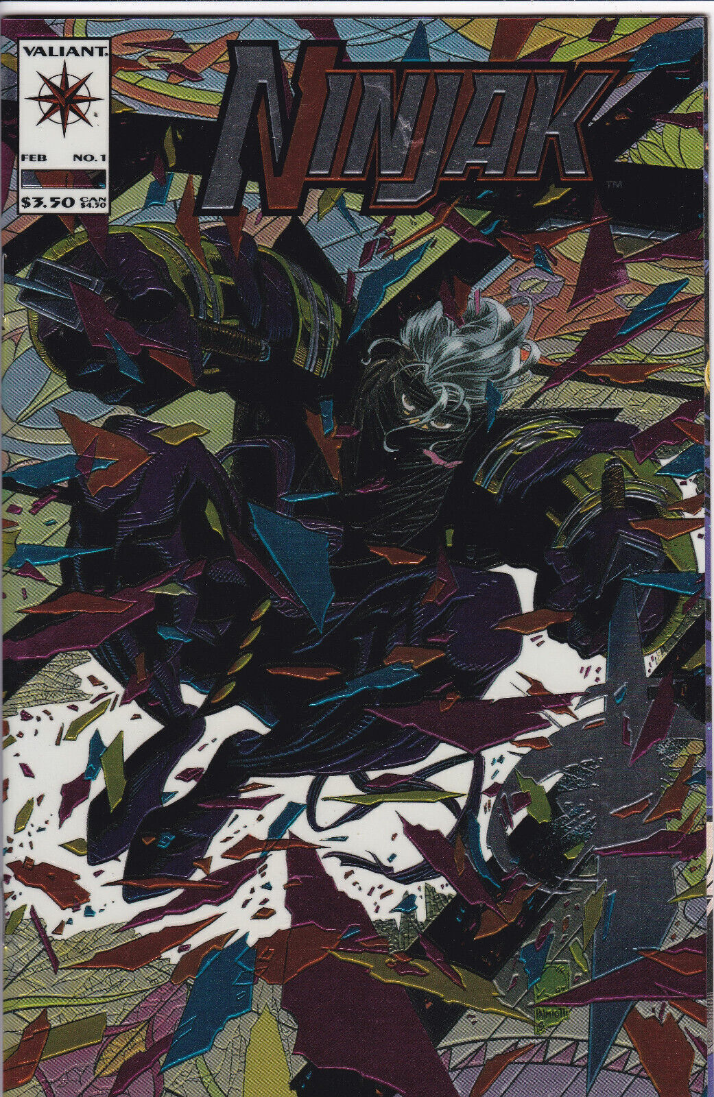 Ninjak #1 Vol. 1 (1994-1995) Valiant Entertainment, Chromium Cover, High Grade