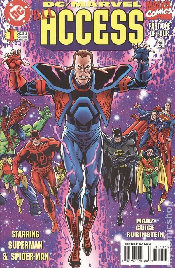 DC MARVEL ALL ACCESS #1, 2 (1996) - Publisher Crossover Mini Series Lot