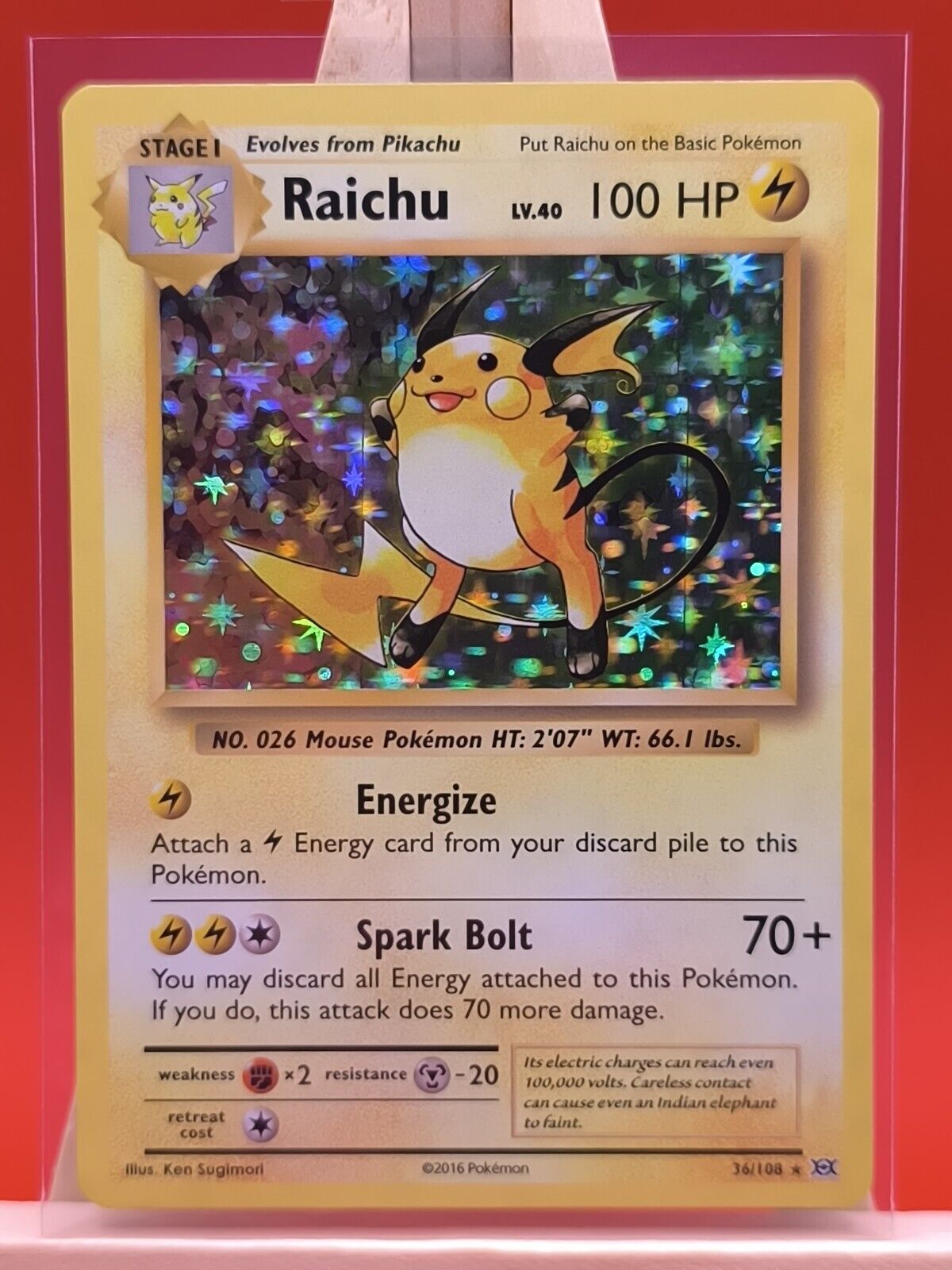 Raichu 36/108 Evolutions Holo Rare Pokemon Card * New *