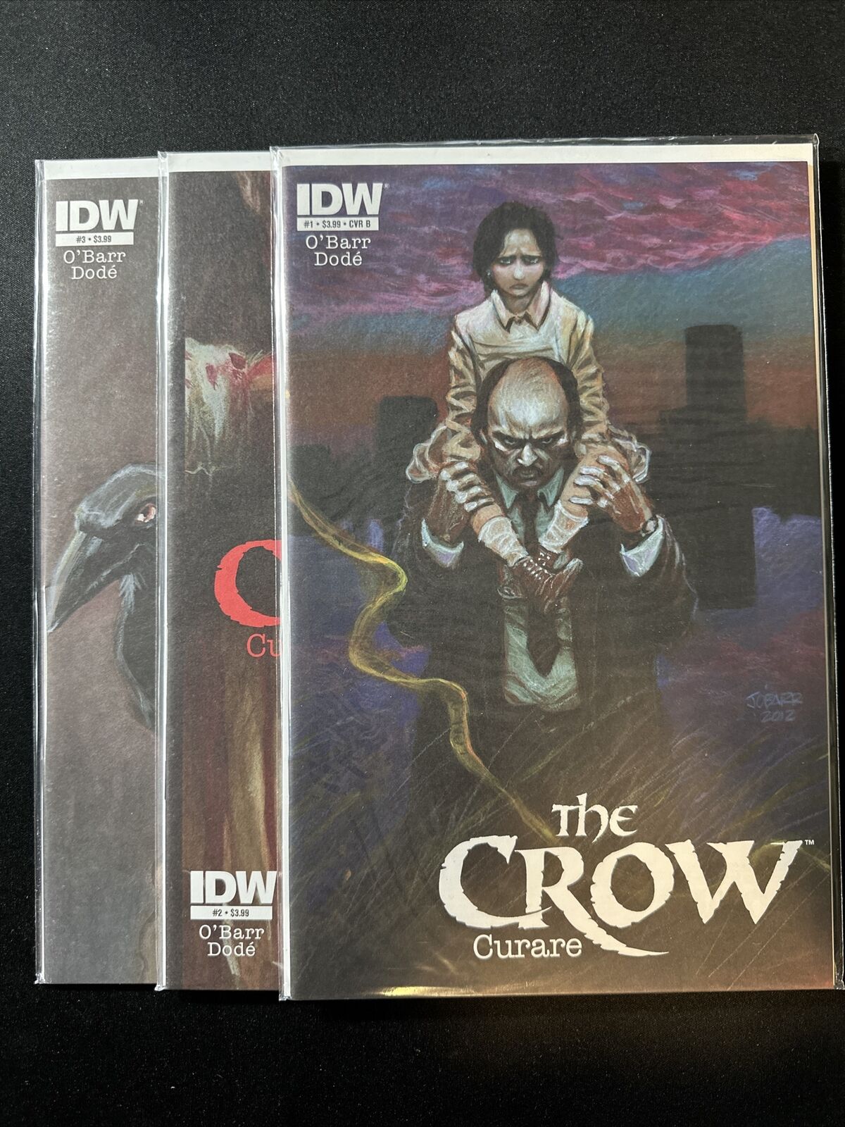 The Crow Curare #1 2 3 2014 Complete Set  Lot Run IDW 1st Publishing Near Mint