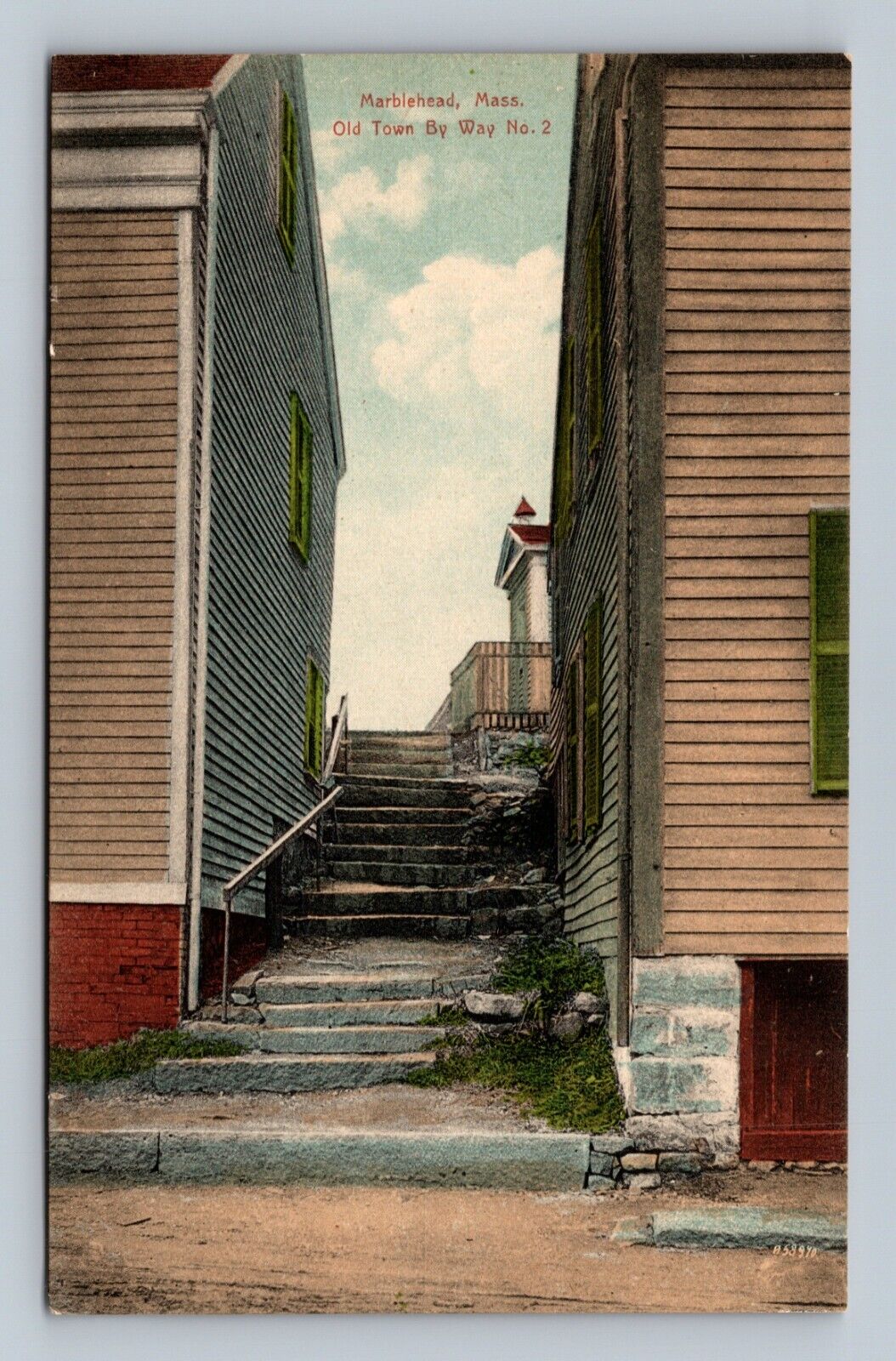 Marblehead MA-Massachusetts, Old Town By Way Postcard