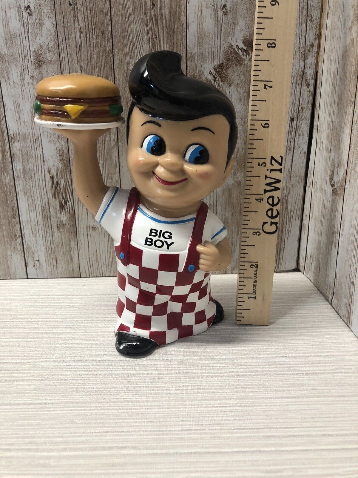Vintage 1999 Big Boy Bank Double Burger produced by Funko W/ Stopper 