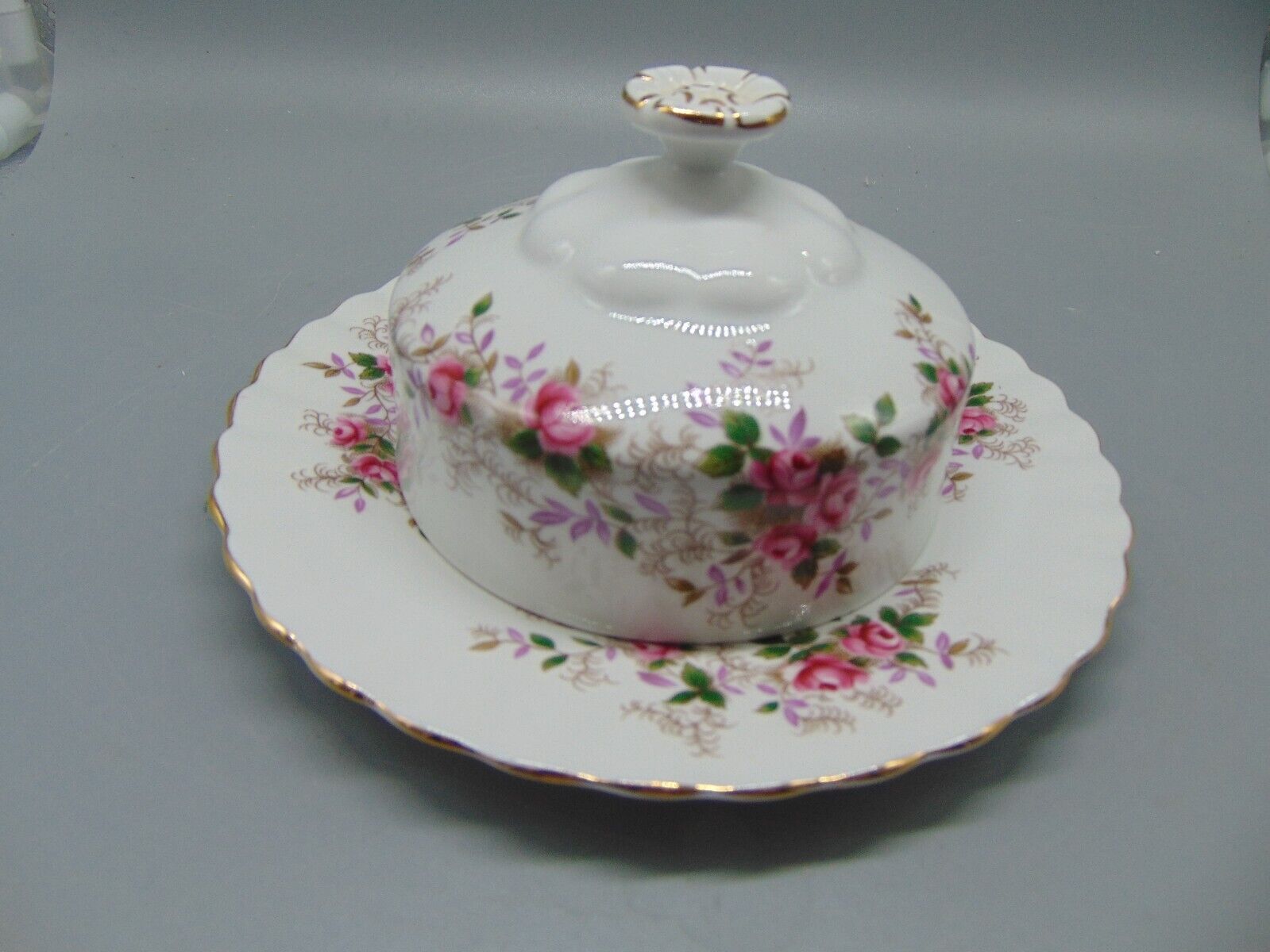 Royal Albert Lavender Rose Round Covered Butter Dish(es). Beautiful items