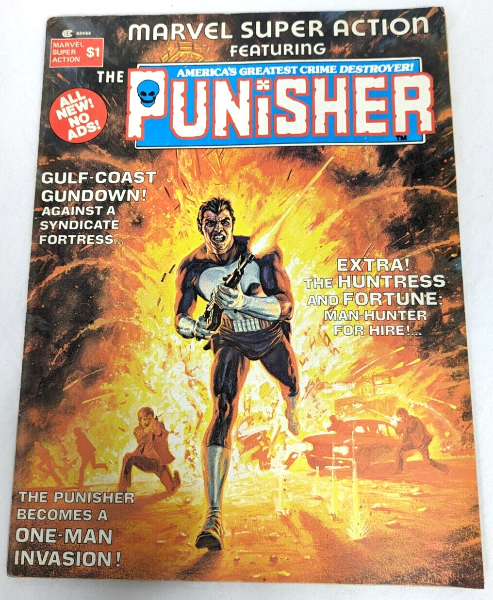 Marvel Super Action # 1 Featuring THE PUNISHER 1976 Bronze Age Comic Magazine SZ