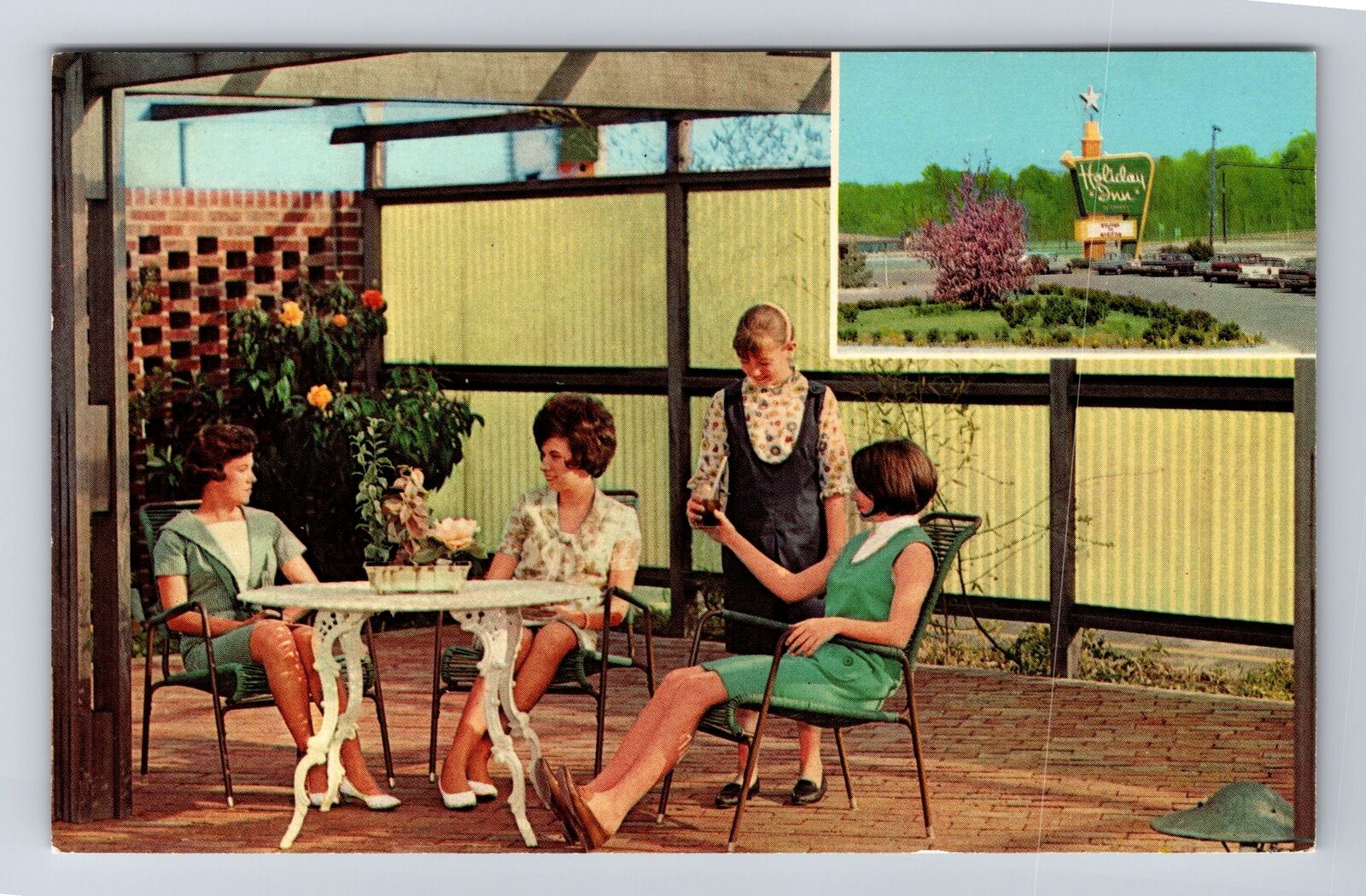 Meridian MS-Mississippi, Holiday Inn, Advertisement, Antique, Vintage Postcard
