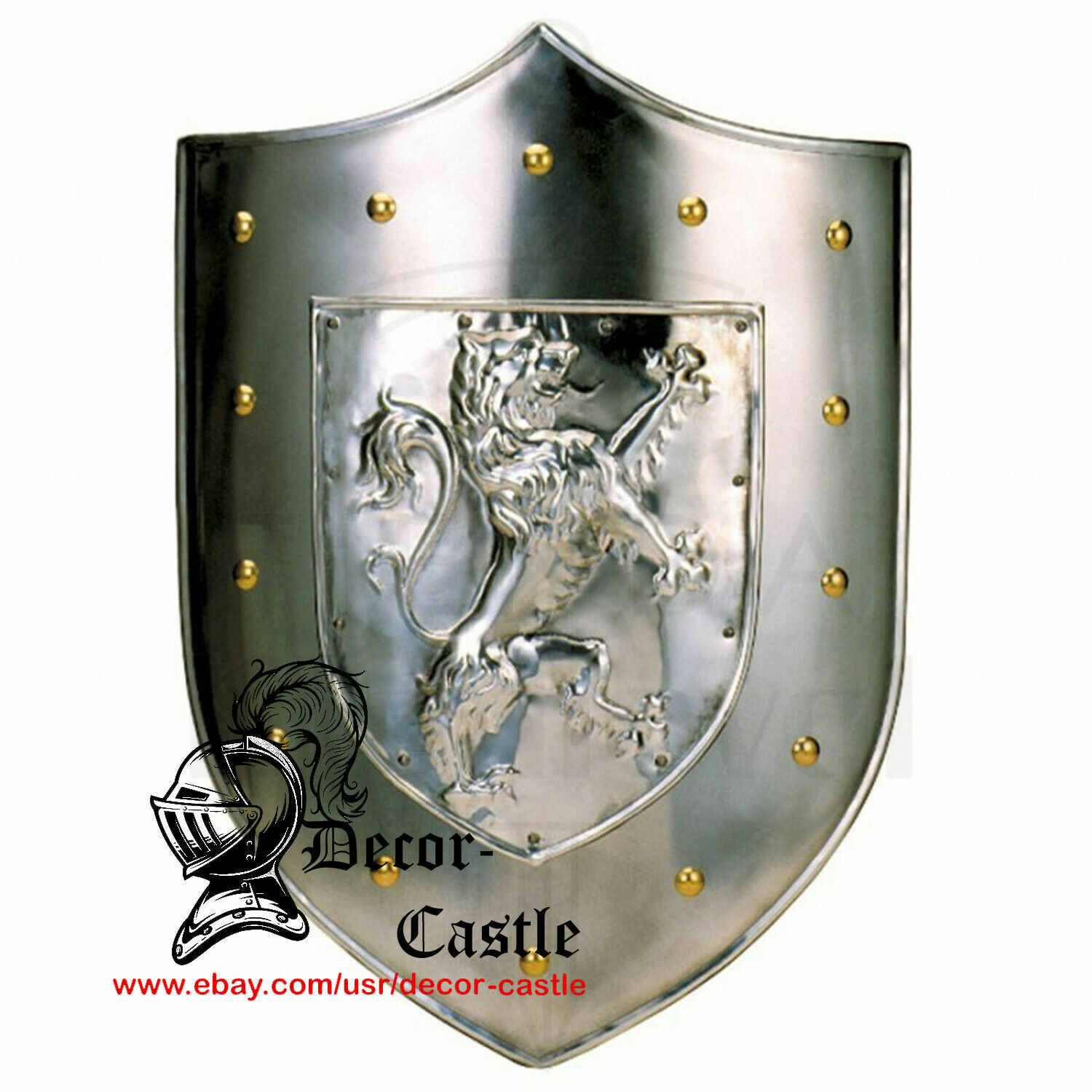Medieval Armor sca/Larp Hammered Shield Beautiful