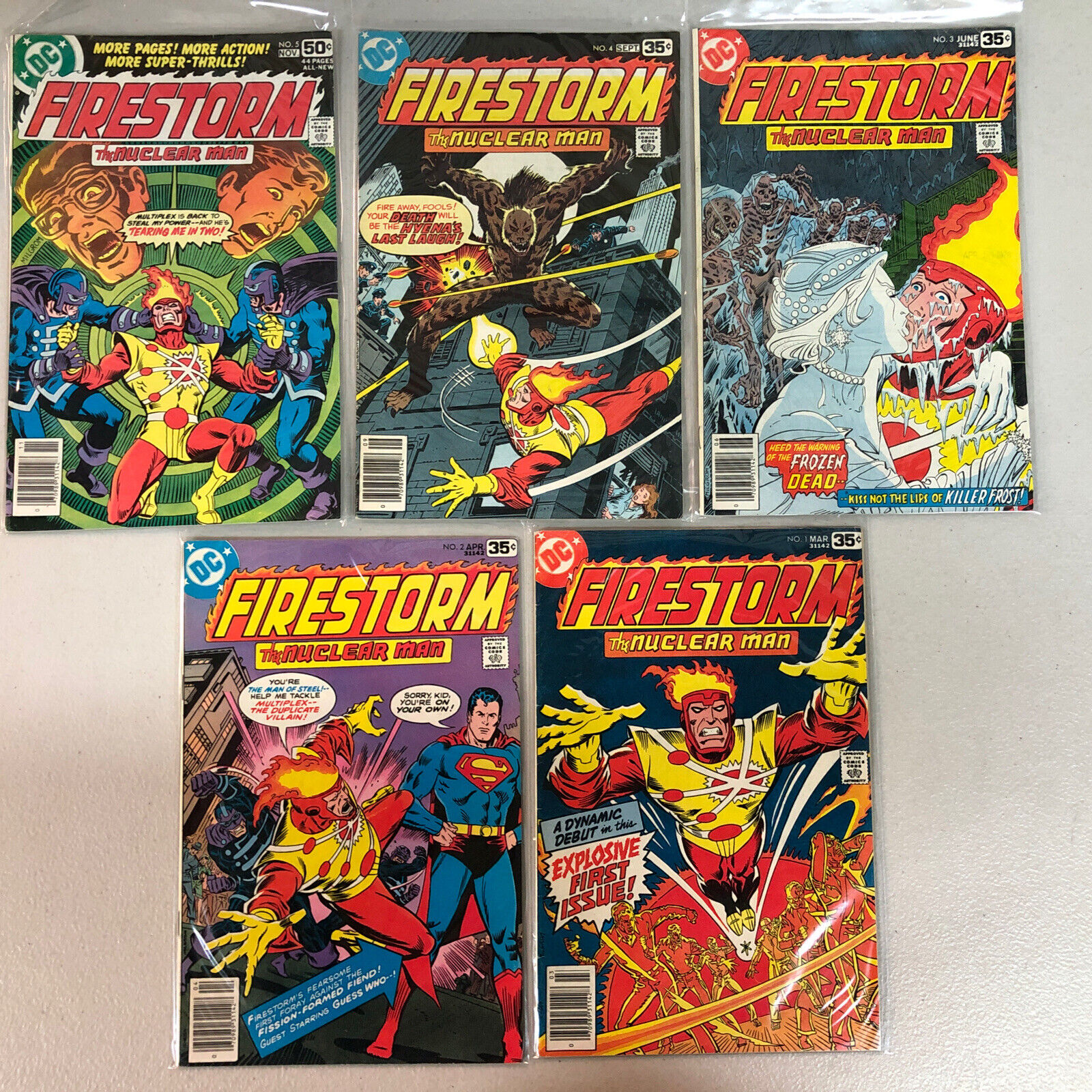 Firestorm 1st series/appearance (1978) #1 2 3 4 5 Complete Set Killer Frost DC