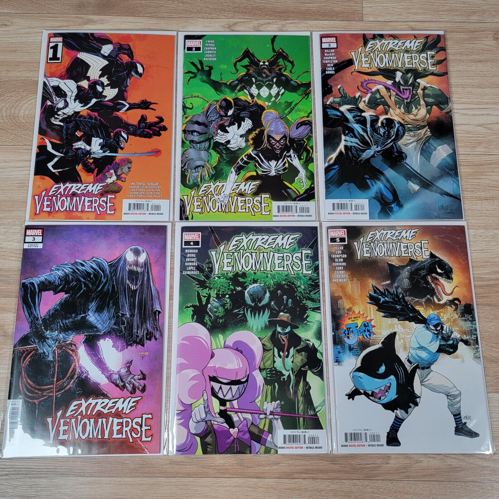 Extreme Venomverse #1-5 Full Run Marvel Comics 2023 Variants Lot of 6