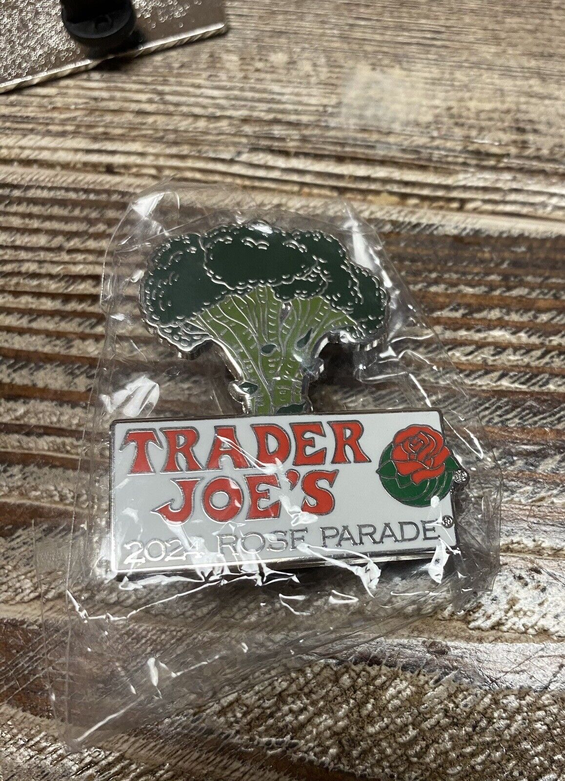 Trader Joe’s 2024 Rose Parade Limited Release Broccoli Lapel Pin New