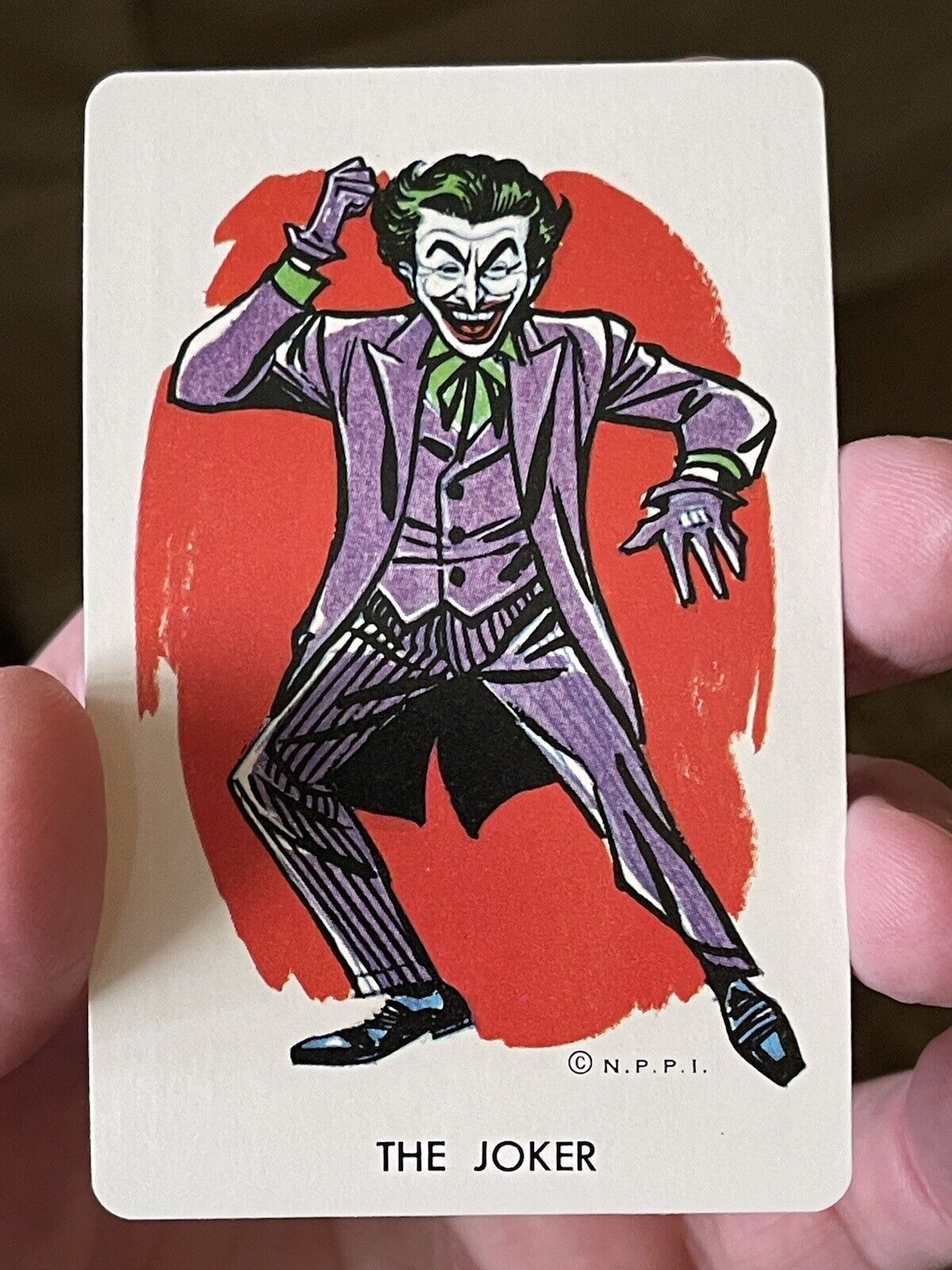EXTREMELY RARE VINTAGE 1966 BATMAN THE JOKER ROOKIE YEAR PLAYING CARD GAME