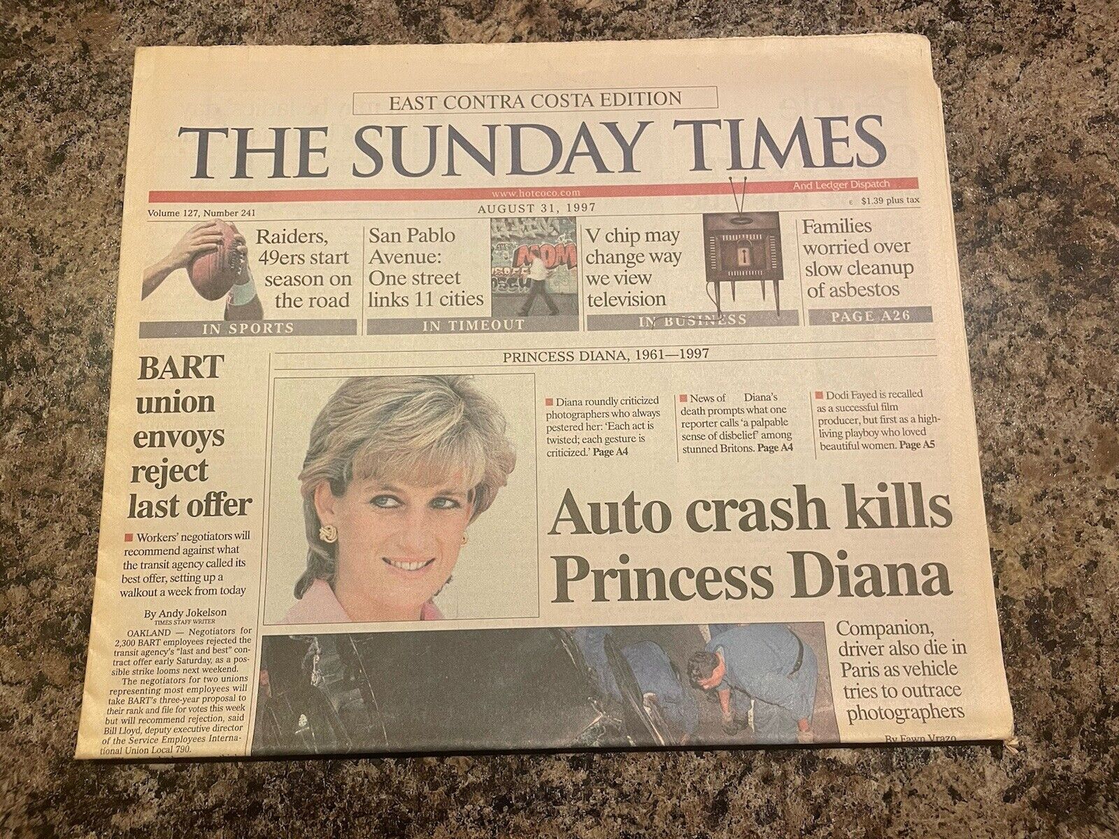1997 Princess Diana newspaper