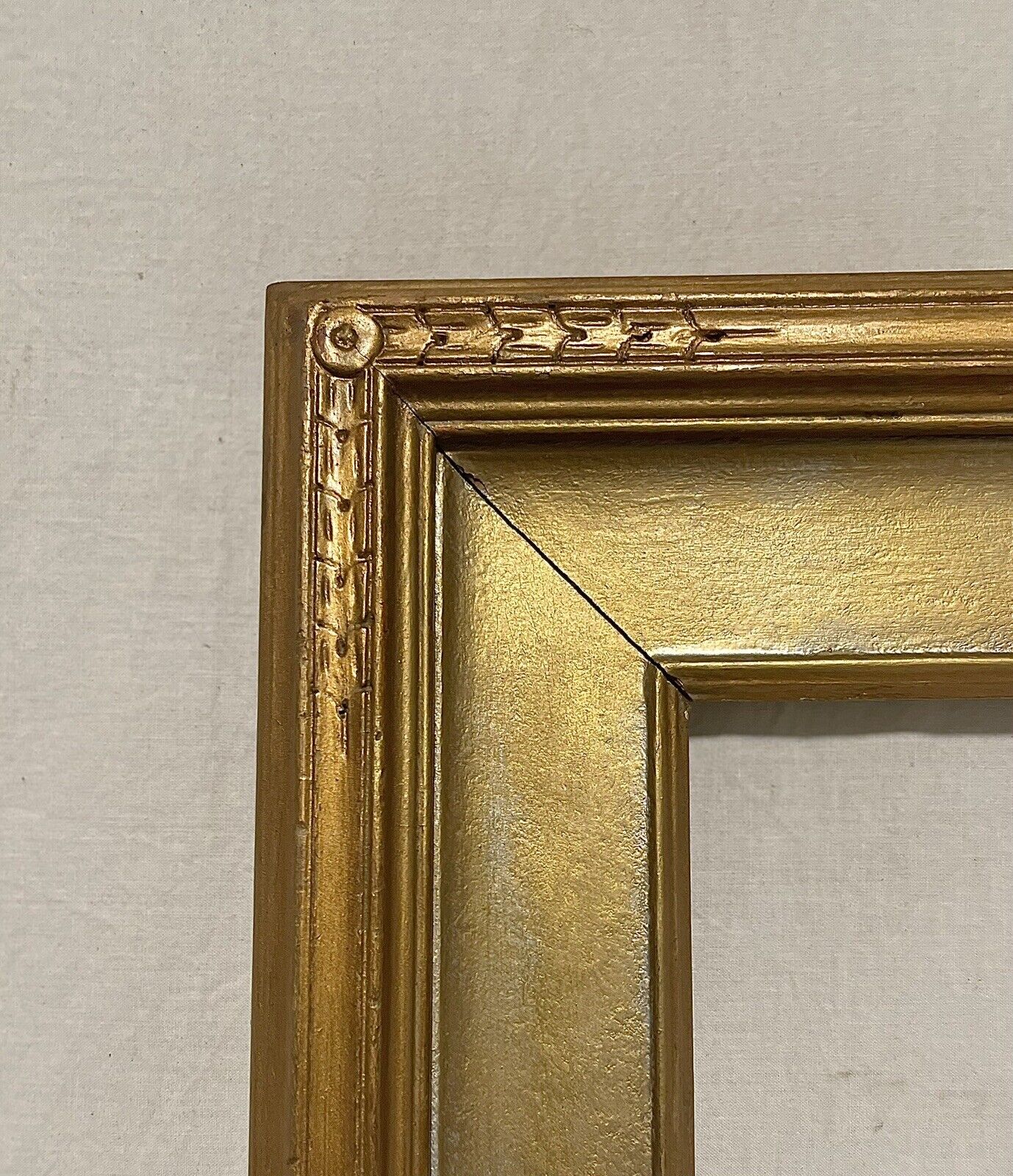 ANTIQUE FITs 12”x16” GOLD GILT ART NOUVEAU ROHANE STYLE PICTURE FRAME