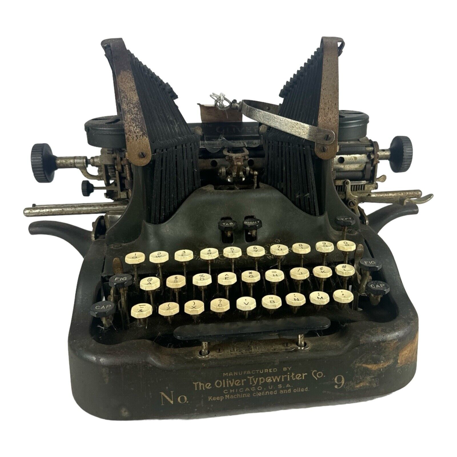 Antique Typewriter Oliver No9 \'Batwing\' circa 1913 Collectible Display Film Prop