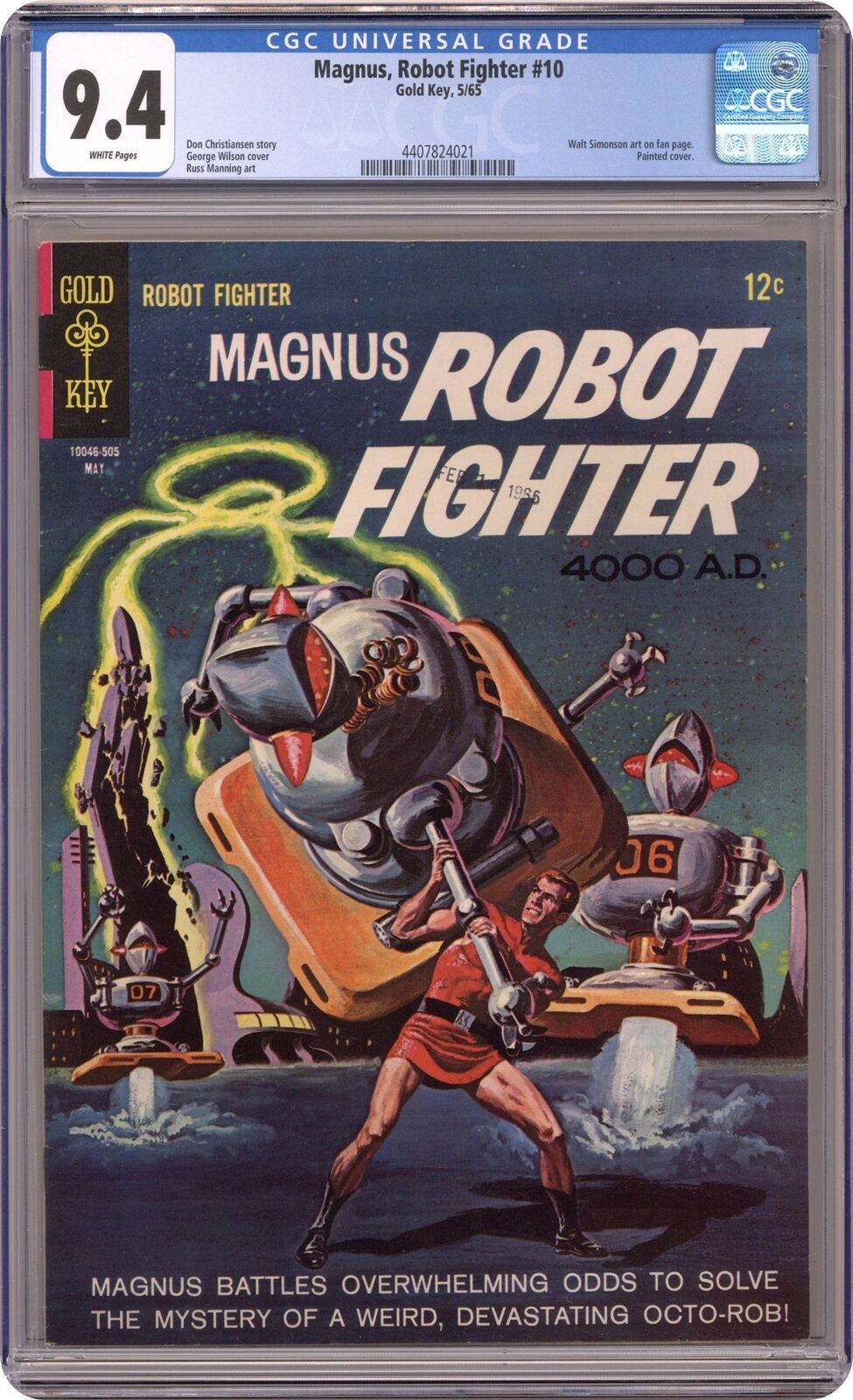 Magnus Robot Fighter #10 CGC 9.4 1965 4407824021