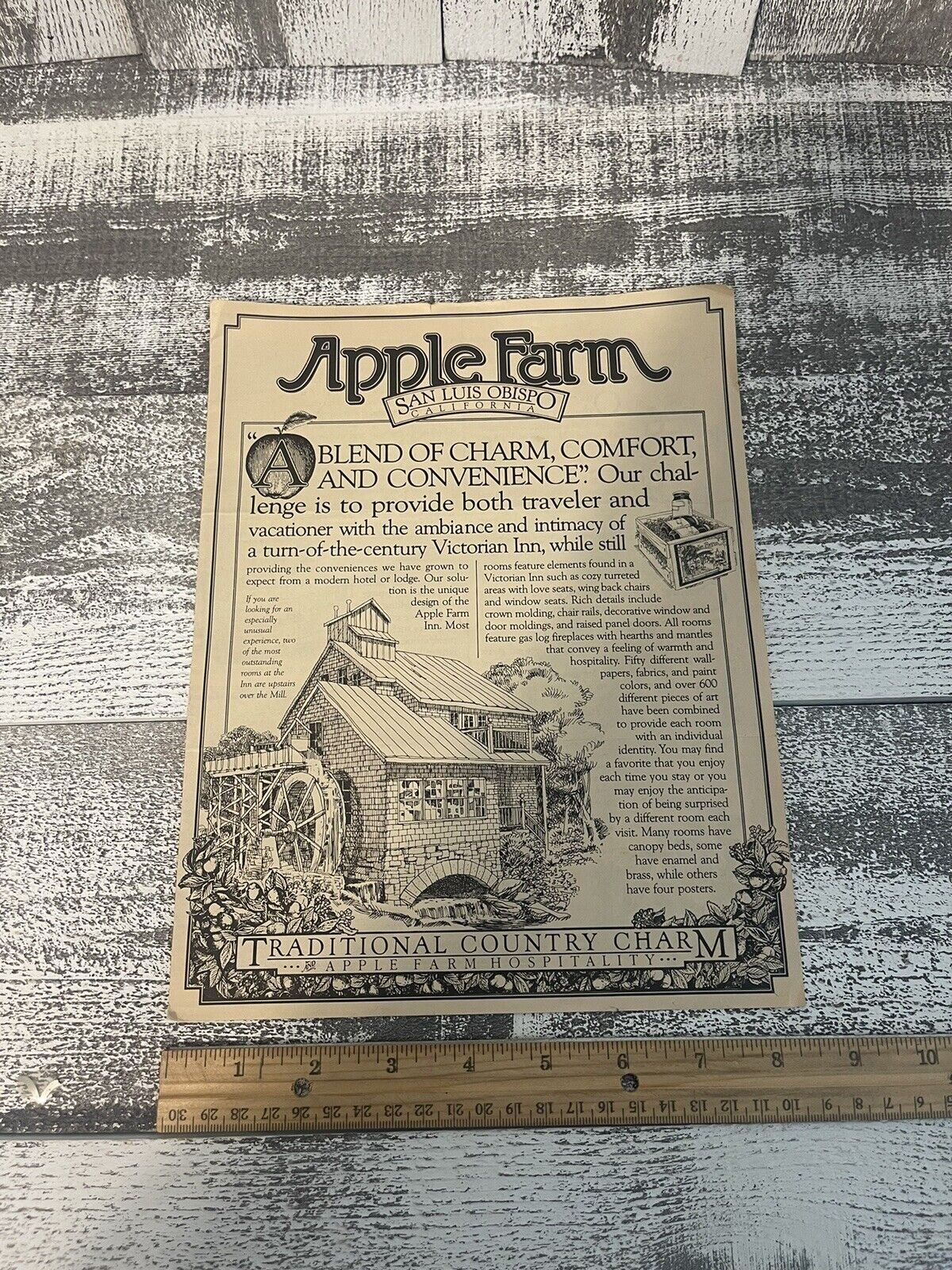 Advertisement For Apple Farm San Louis Obisbo