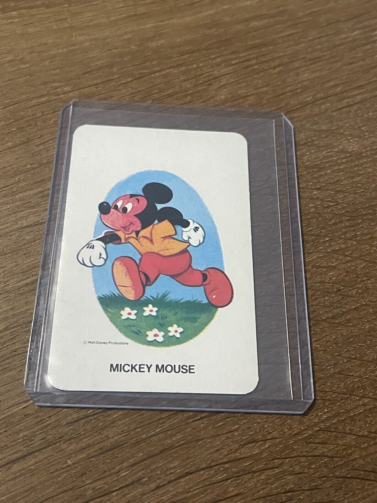 Authentic Vintage Walt Disney Productions Snap Mickey Mouse Card RARE DISNEYANA